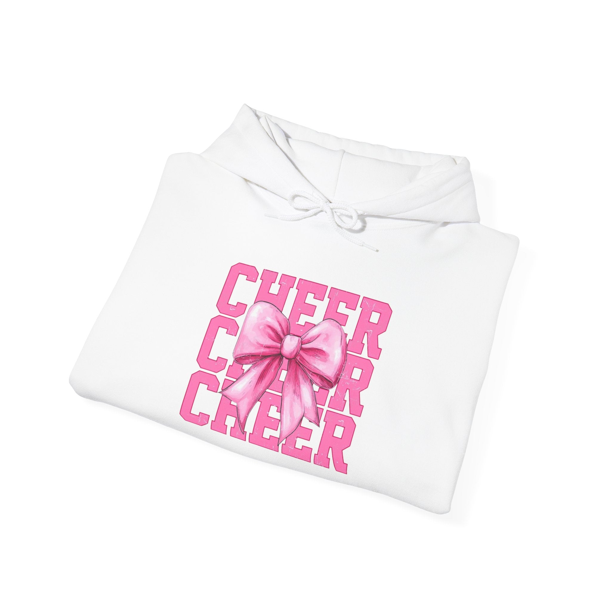 Cheerful Bow Hoodie - Perfect for Cheerleaders, Team Spirit, Dance, Everyday Wear, Gift for Coaches, Cheer Events