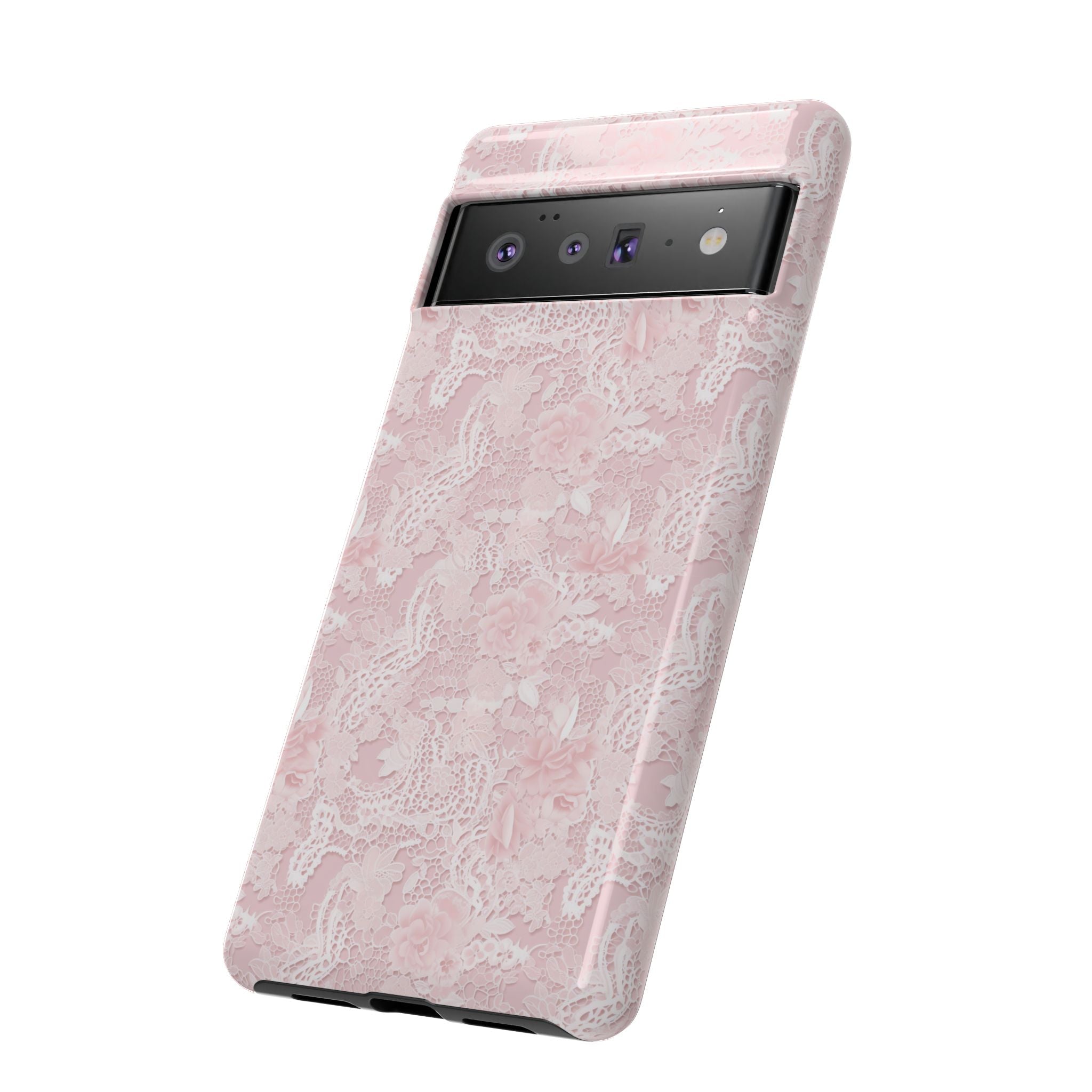 Customizable: Pink Floral Phone Case, Stylish Tough Cases, Unique Gift for Her, Cute Phone Accessories, Floral Tech Cover