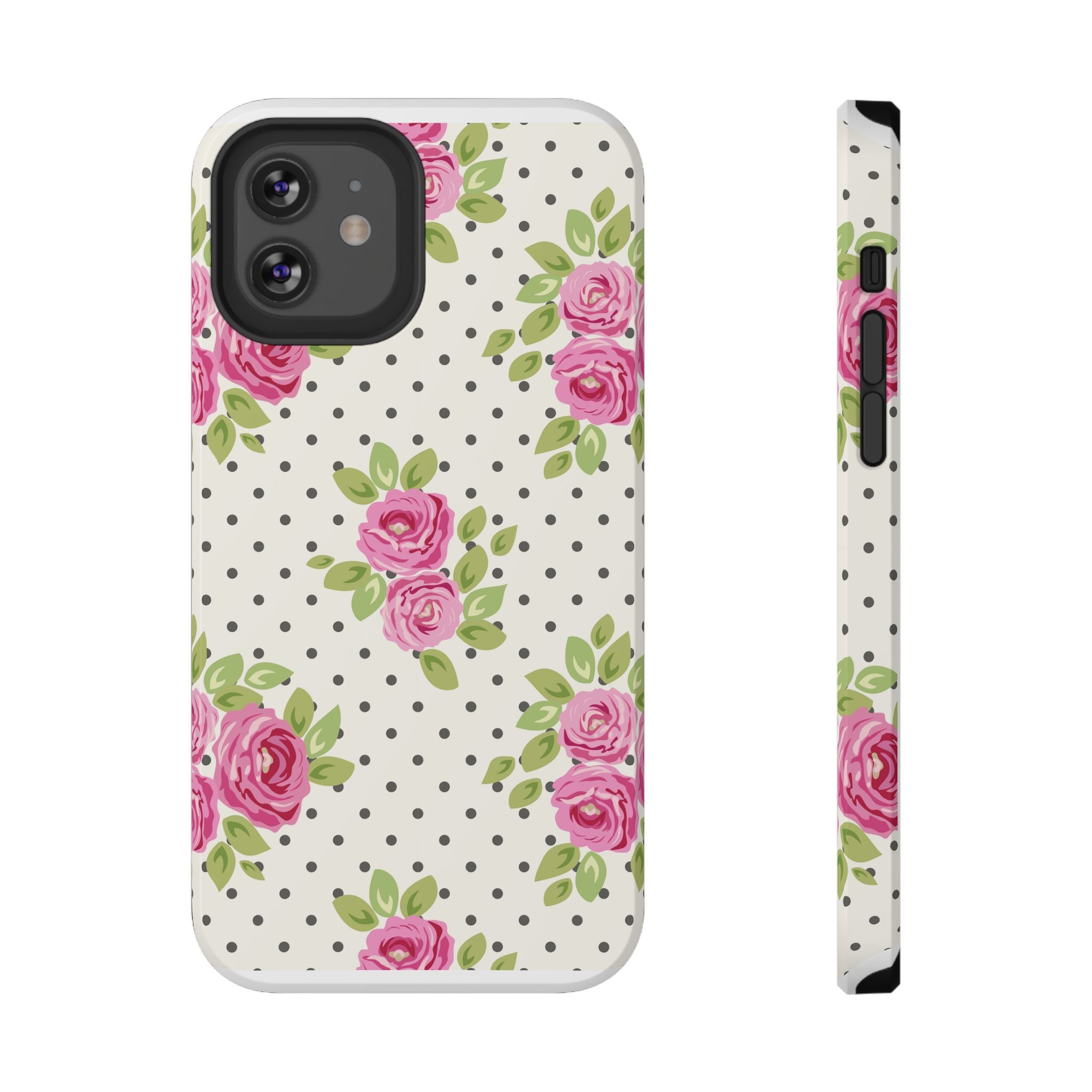 Customizable: Floral Polka Dot Phone Case