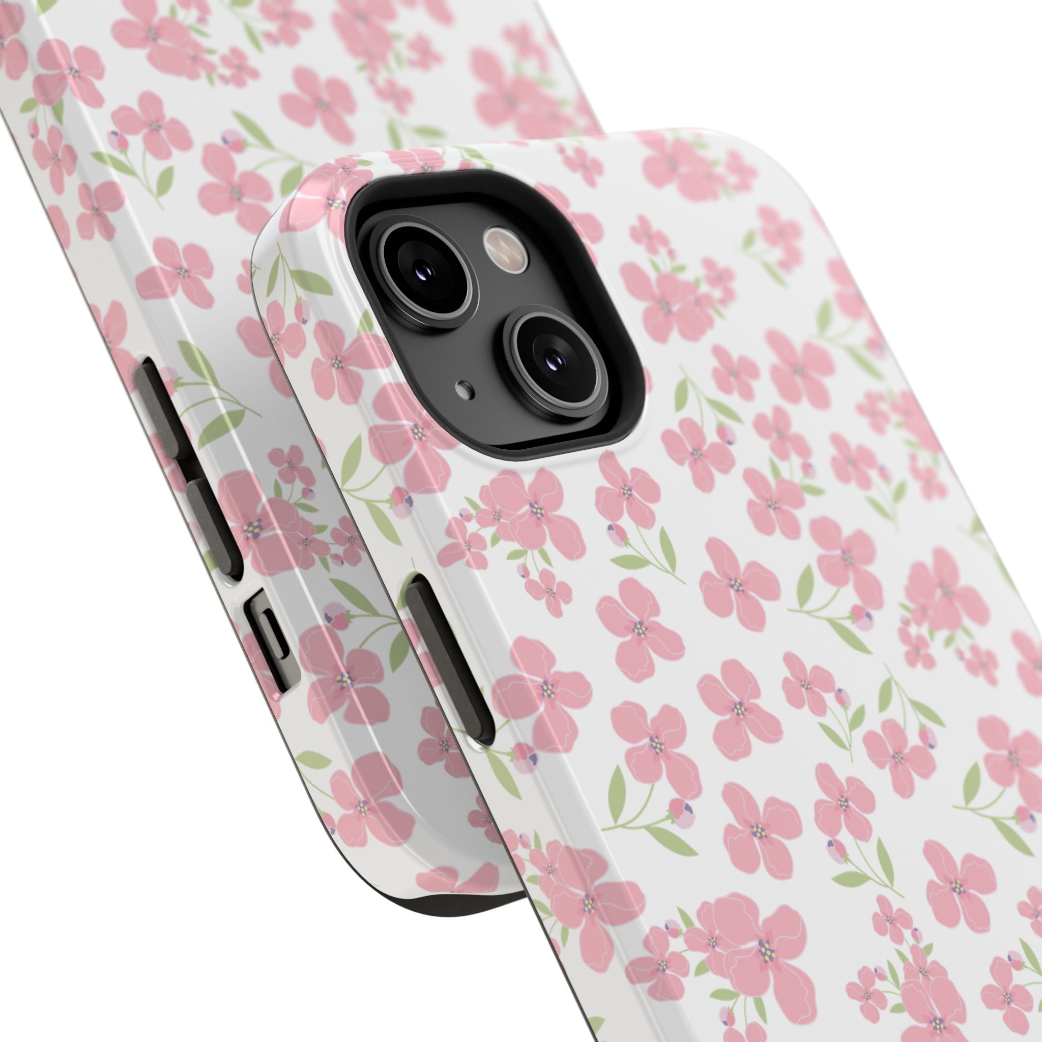 Customizable: Floral Impact-Resistant Phone Case