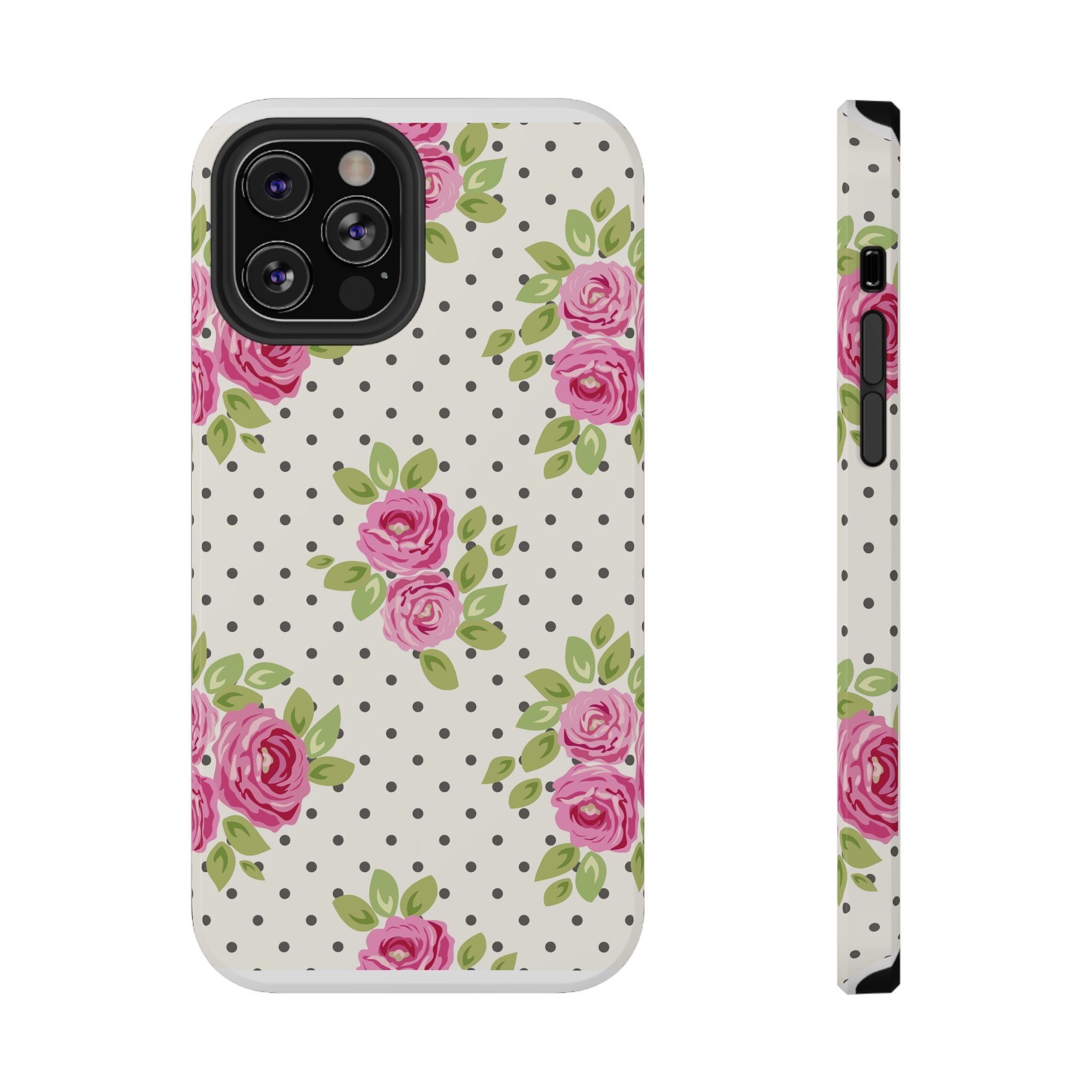 Customizable: Floral Polka Dot Phone Case