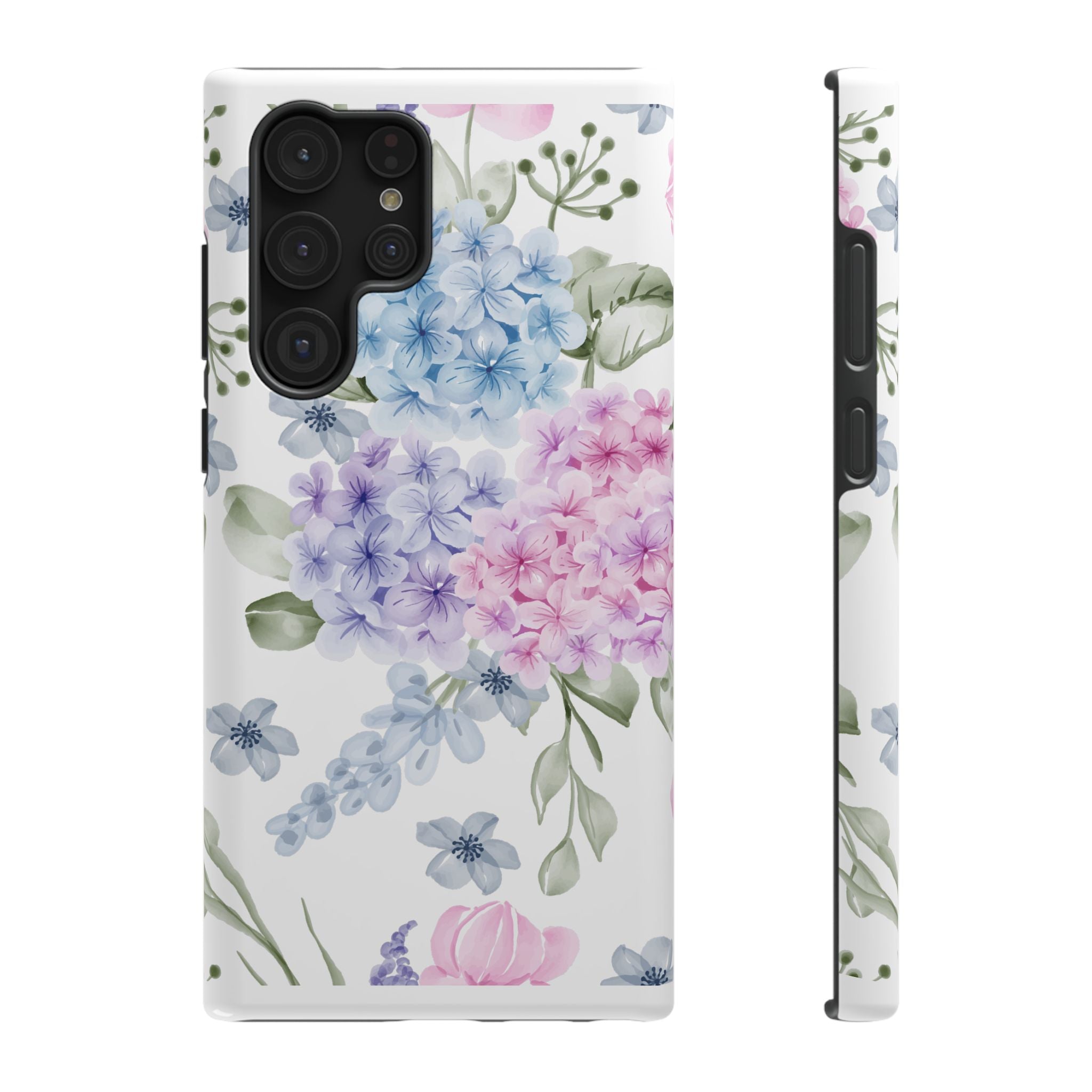 Customizable: Floral Hydrangea Impact-Resistant Phone Case
