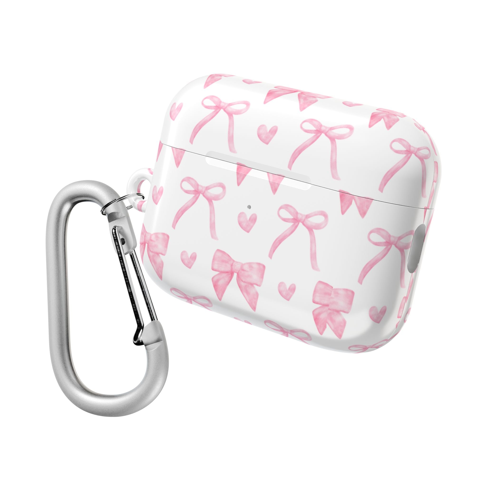 Cute Pink Bow AirPod Case Protectors, Aesthetic Earbuds Cover, Gift for Her, Stylish Tech Accessory
