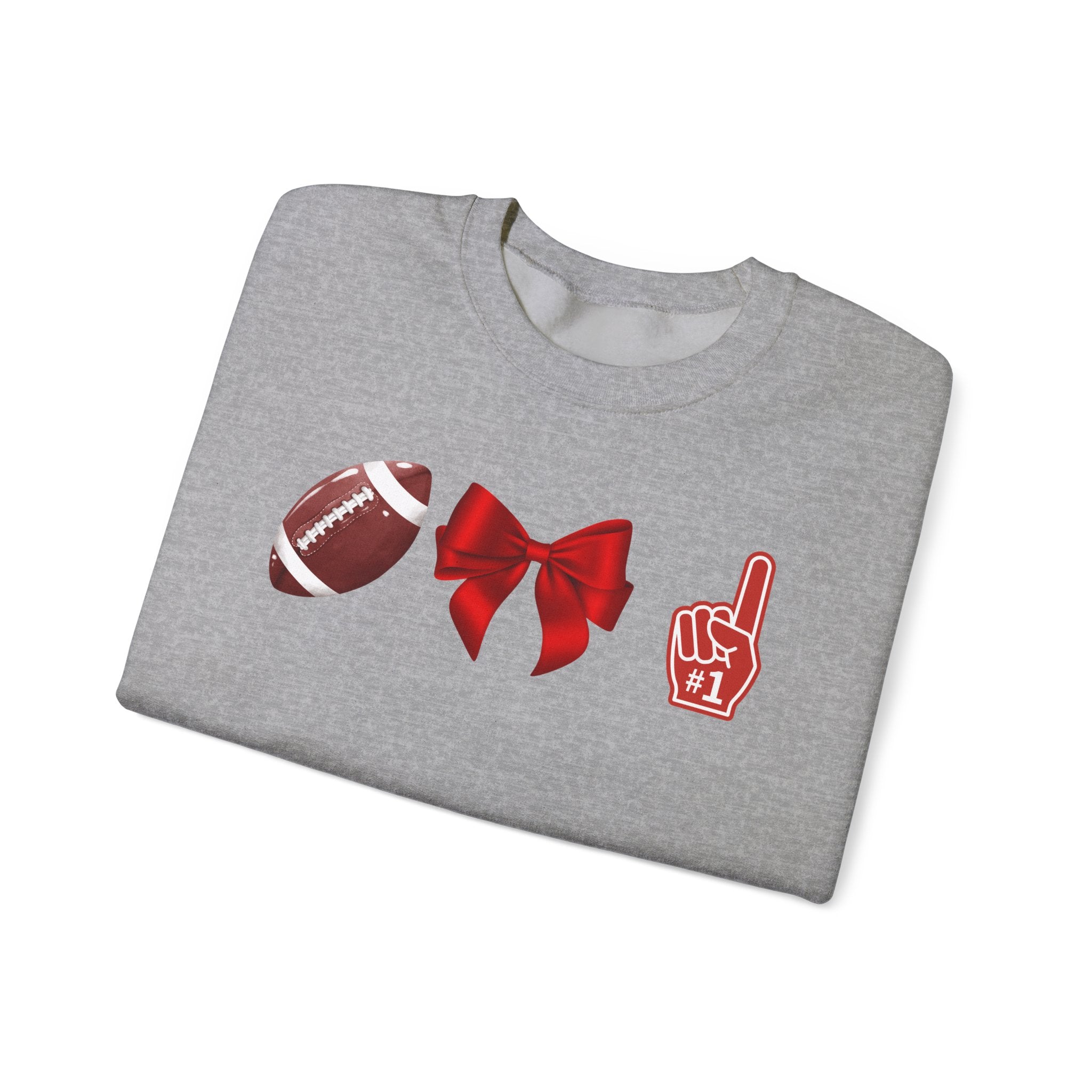 Customizable Red-Themed Game Day Sweatshirt