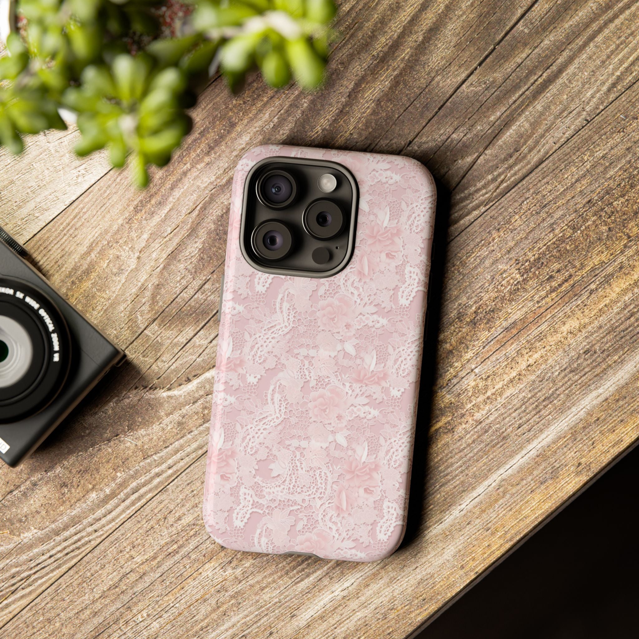 Customizable: Pink Floral Phone Case, Stylish Tough Cases, Unique Gift for Her, Cute Phone Accessories, Floral Tech Cover