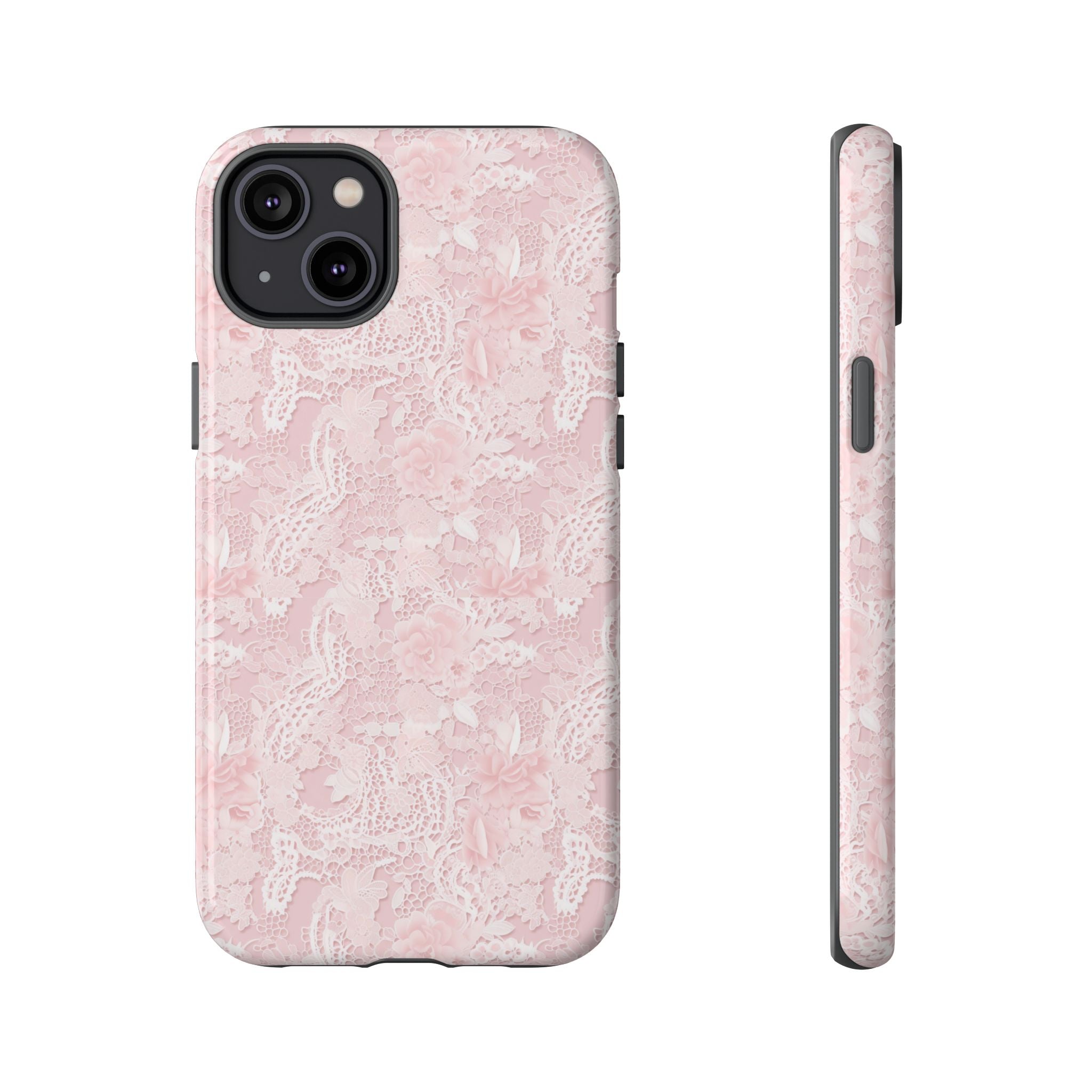 Customizable: Pink Floral Phone Case, Stylish Tough Cases, Unique Gift for Her, Cute Phone Accessories, Floral Tech Cover