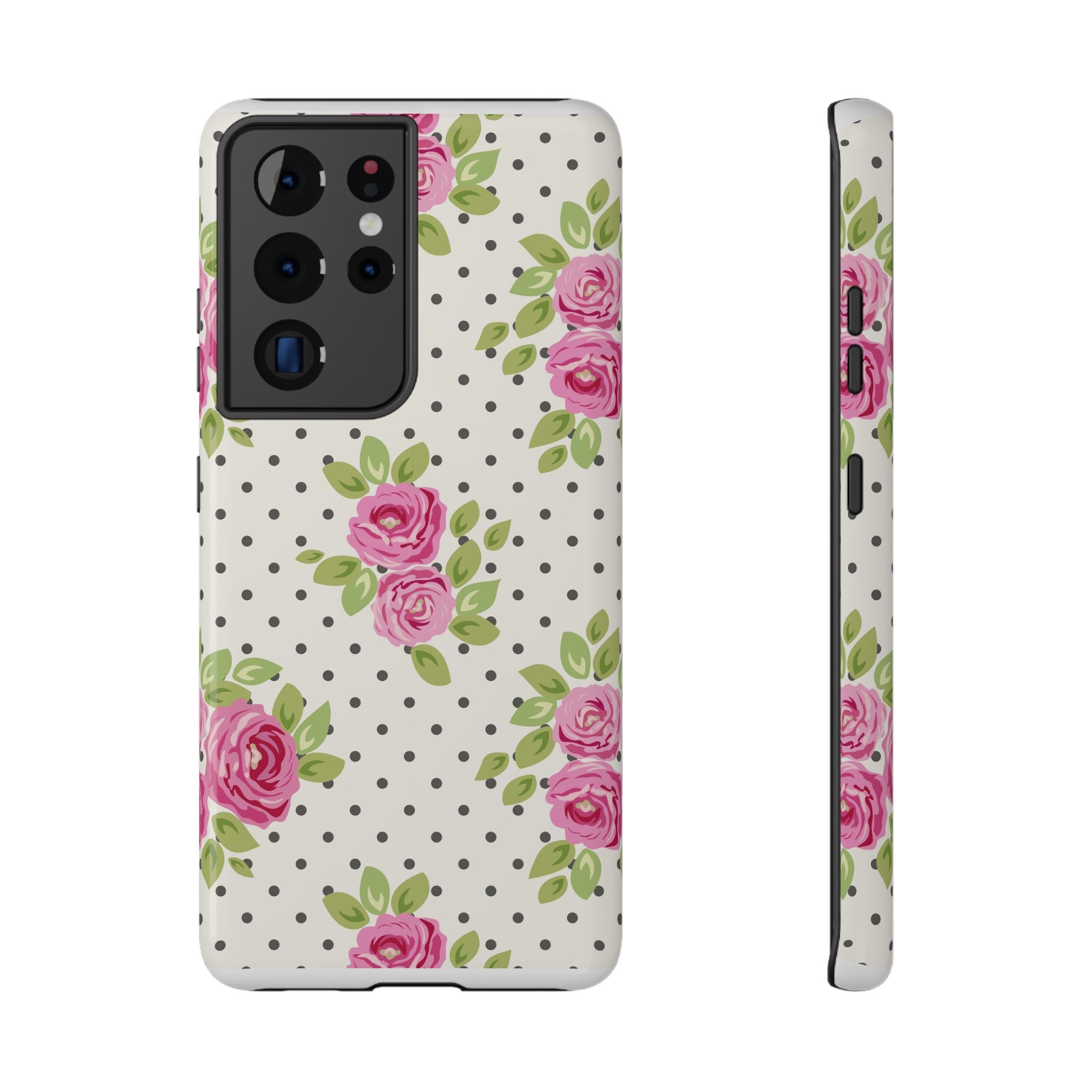 Customizable: Floral Polka Dot Phone Case