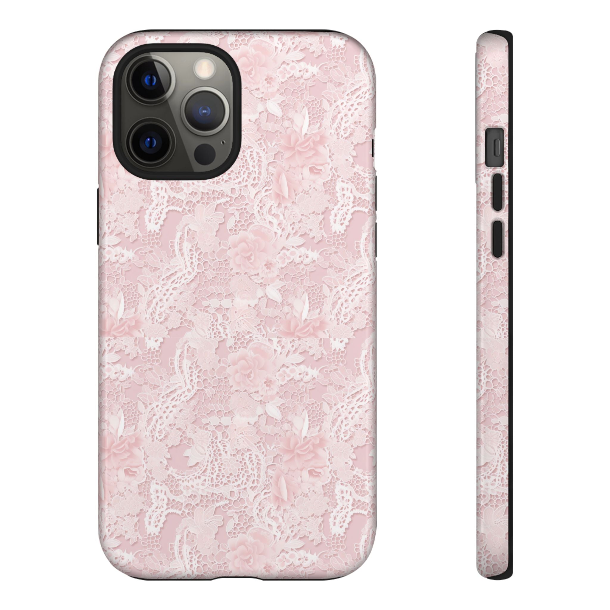 Customizable: Pink Floral Phone Case, Stylish Tough Cases, Unique Gift for Her, Cute Phone Accessories, Floral Tech Cover