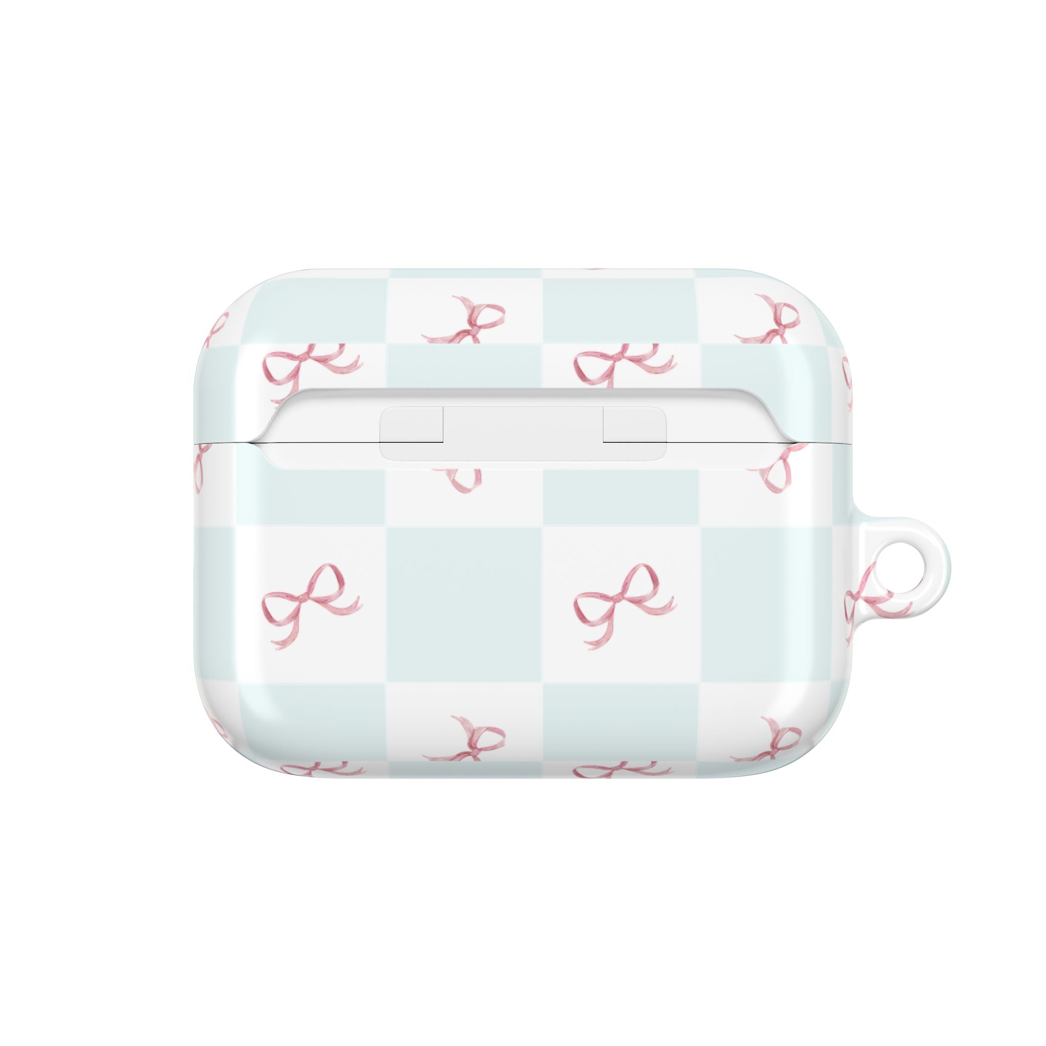 Customizable: Chic AirPod Case with Pink Ribbon Design, Trendy AirPod Case