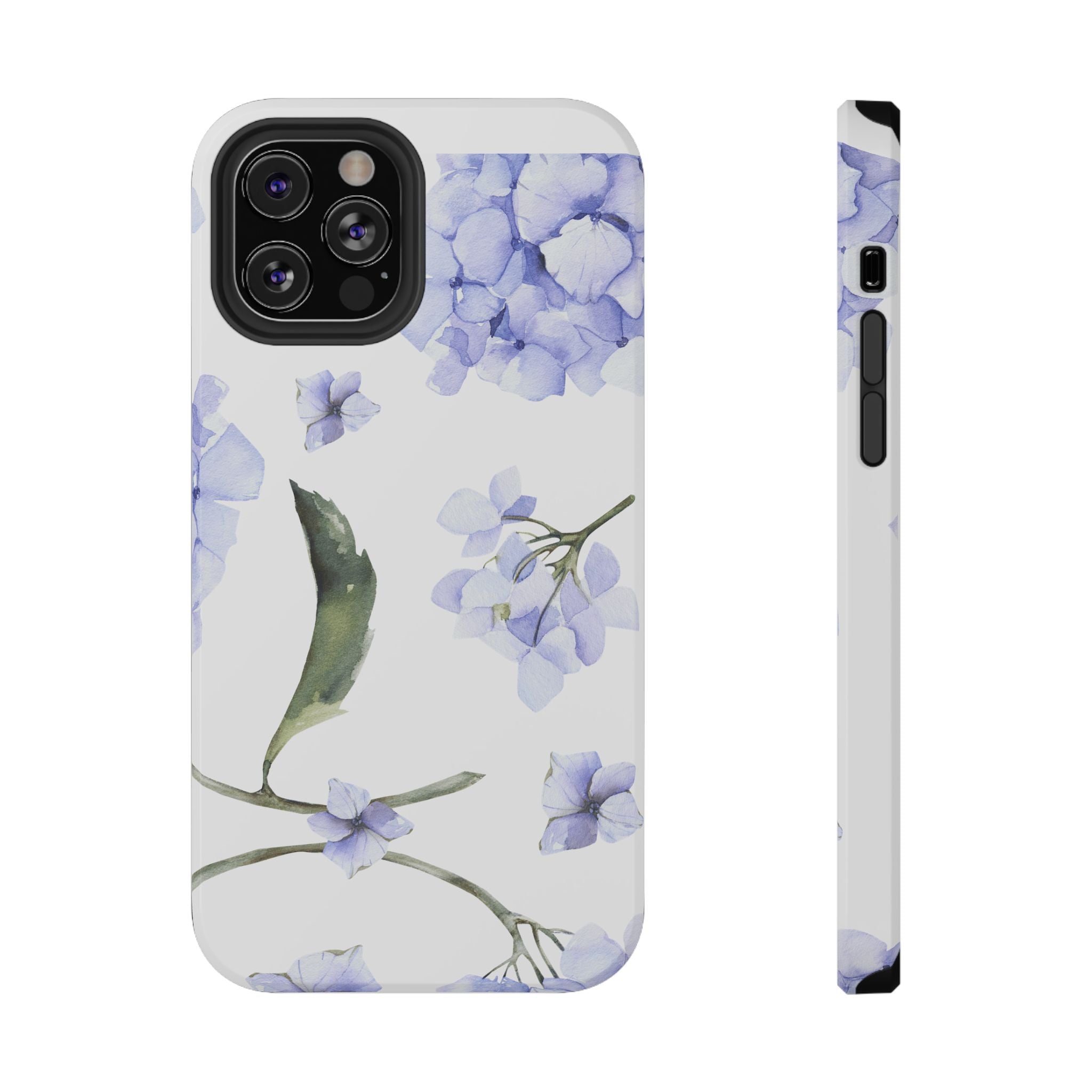 Customizable: Floral Purple Hydrangea Impact-Resistant Phone Case