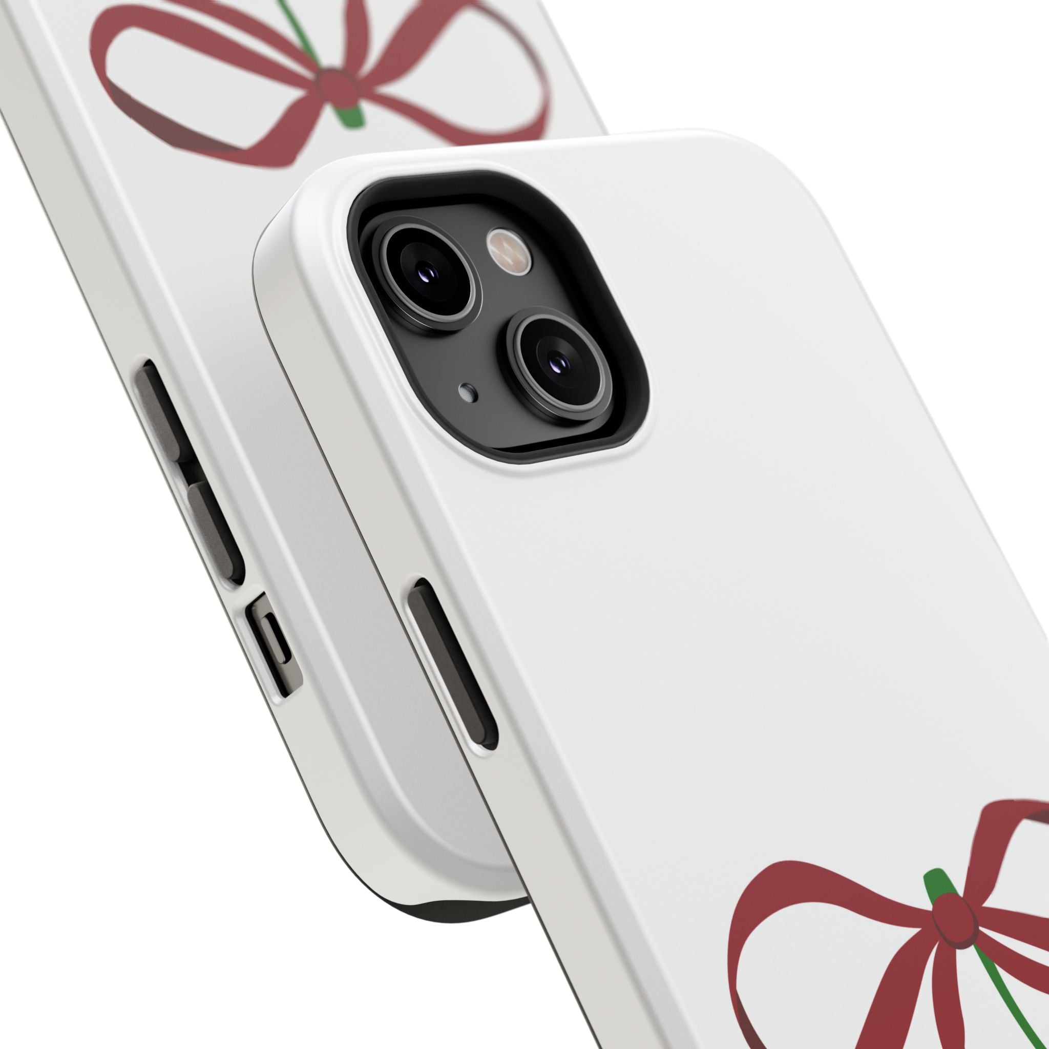 Customizable: Cherry Bow Impact-Resistant Case for Smartphones | Cute Phone Cover | Gift for Her | Cherry Lover's Accessory | Durable Phone Case