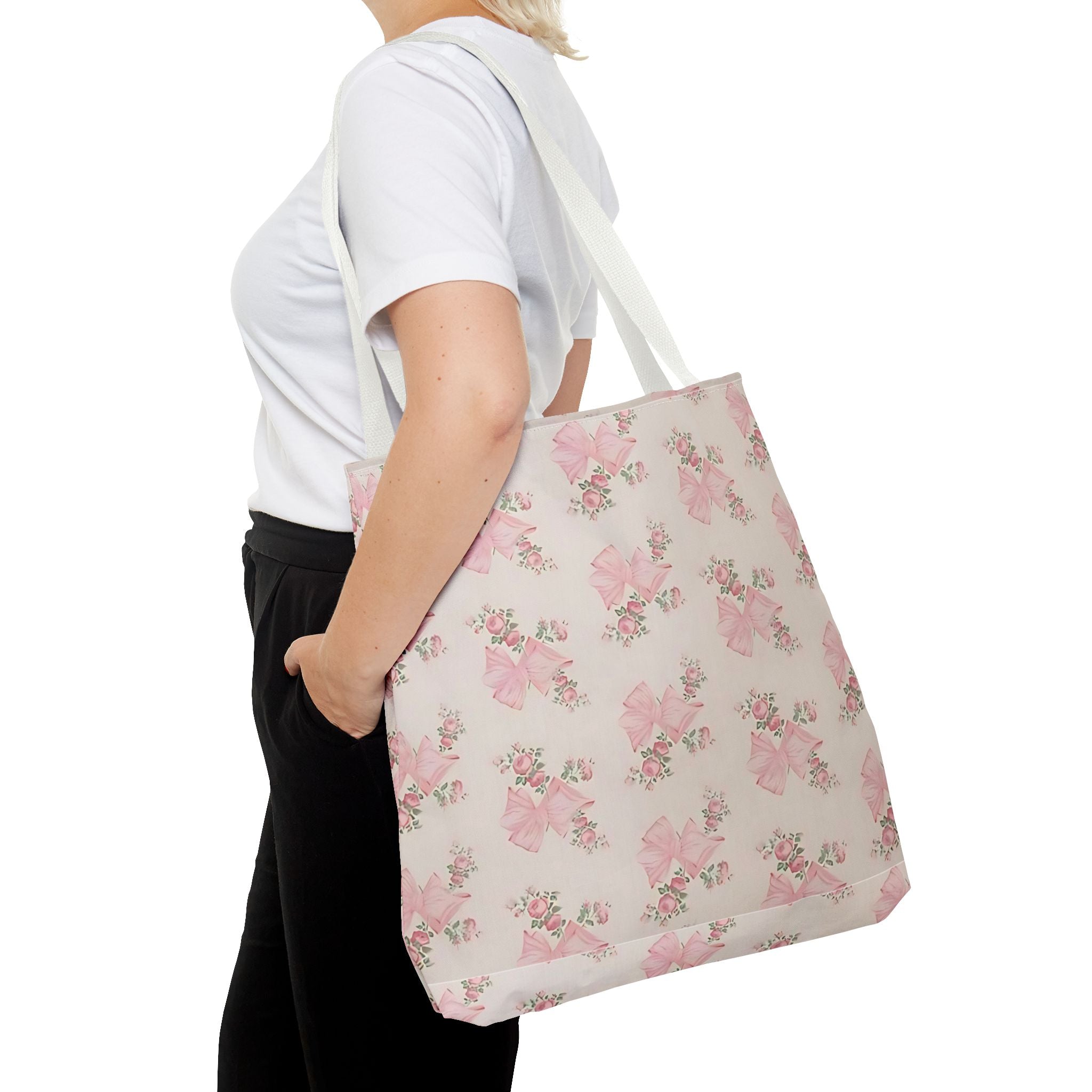 Customizable Tote Bag - Floral Whimsical Girly Aesthetic Design