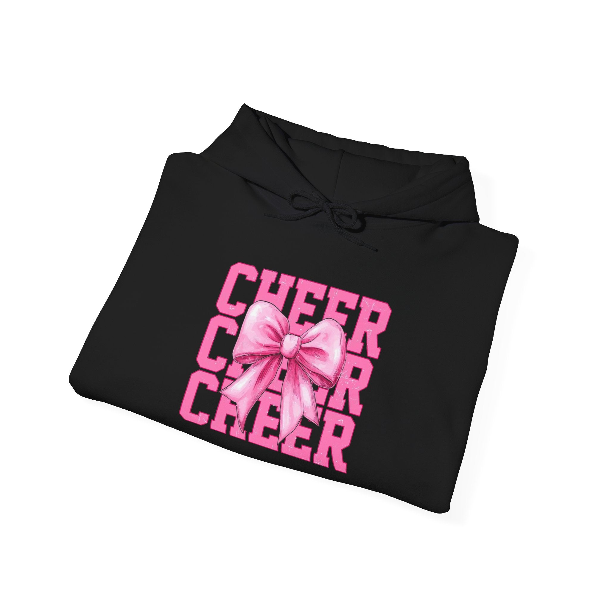Cheerful Bow Hoodie - Perfect for Cheerleaders, Team Spirit, Dance, Everyday Wear, Gift for Coaches, Cheer Events