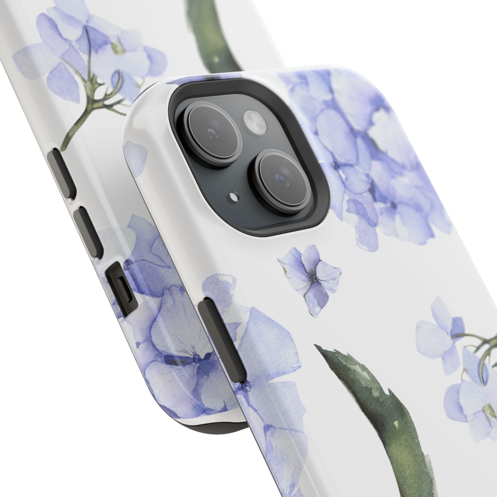 Customizable: Floral Purple Hydrangea Impact-Resistant Phone Case