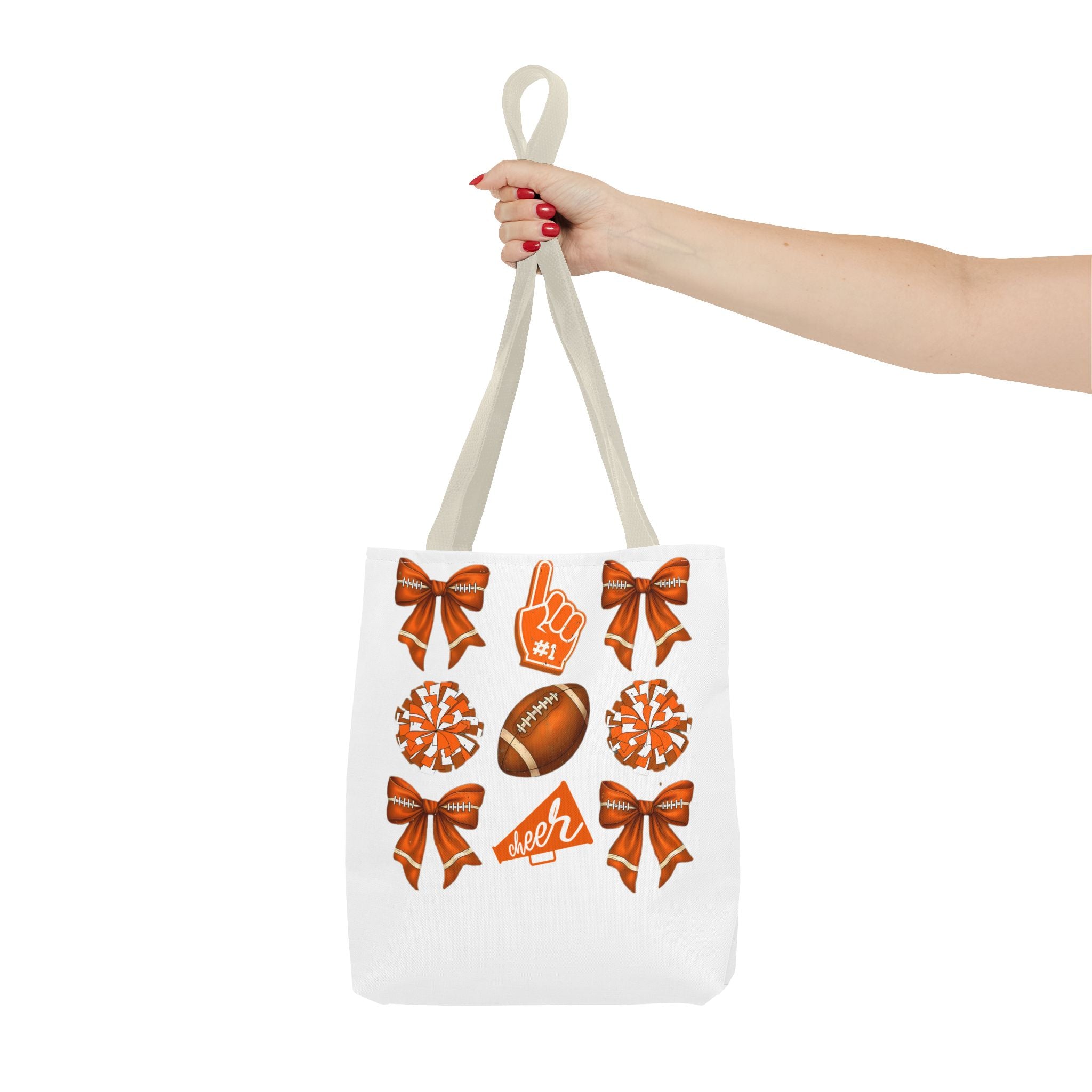 Orange Themed Game Day Tote Bag - College Commitment & Graduation Gift - School Pride Design