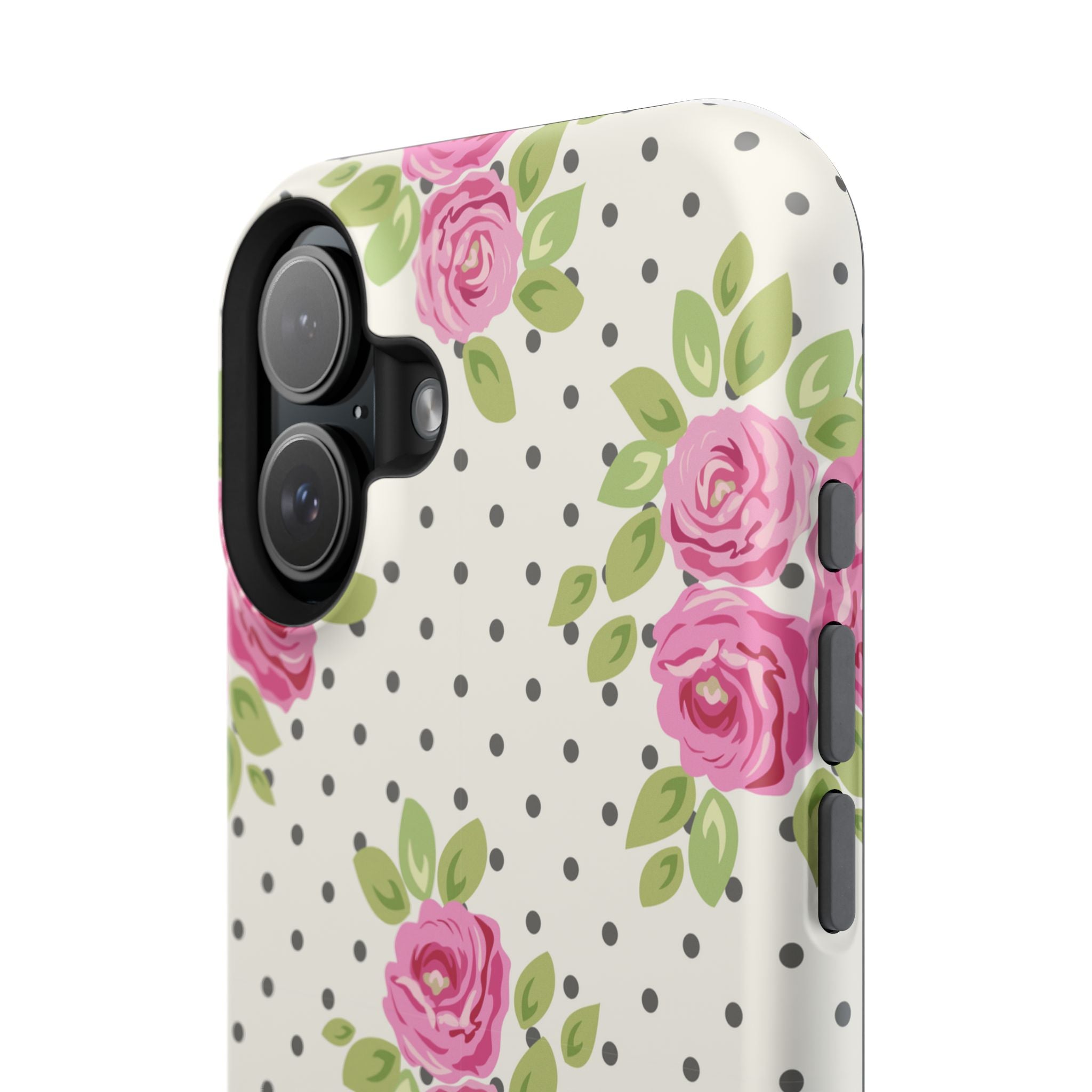 Customizable: Floral Polka Dot Phone Case