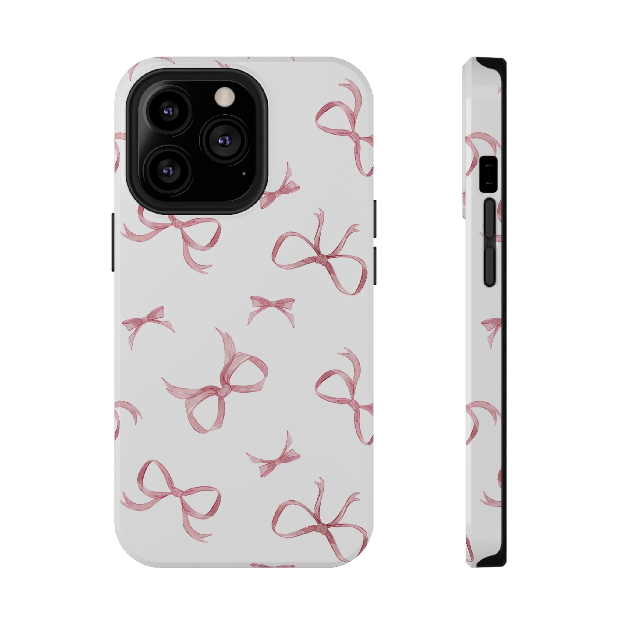 Customizable: Coquette Bow Stylish Impact-Resistant Phone Case