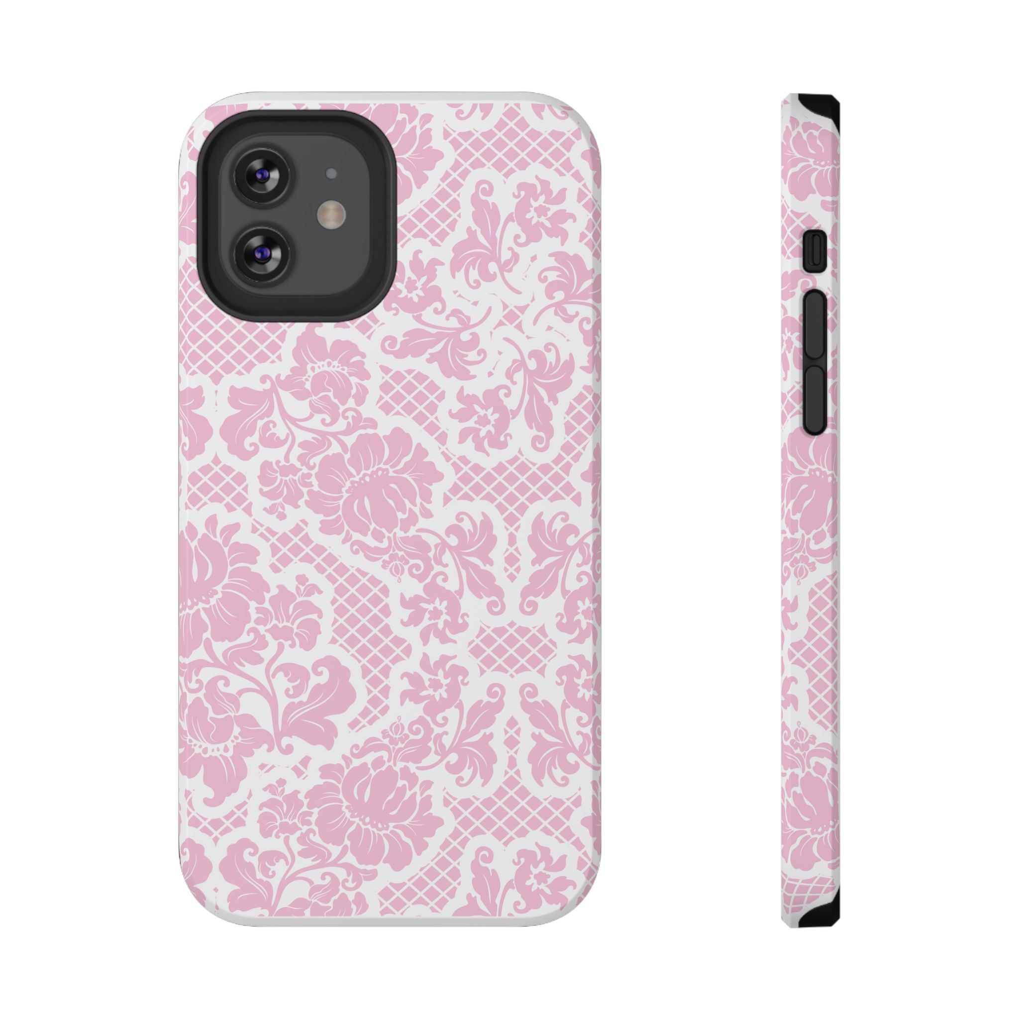 Customizable: Pink Lace Inspired Elegantly Chic Impact-Resistant Case