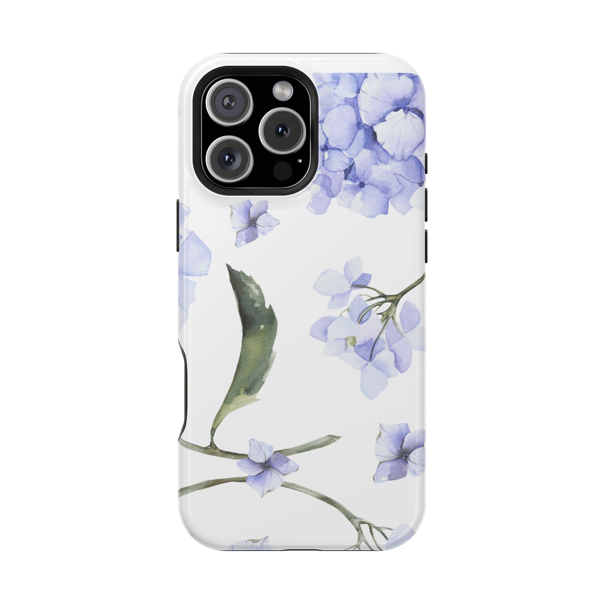 Customizable: Floral Purple Hydrangea Impact-Resistant Phone Case