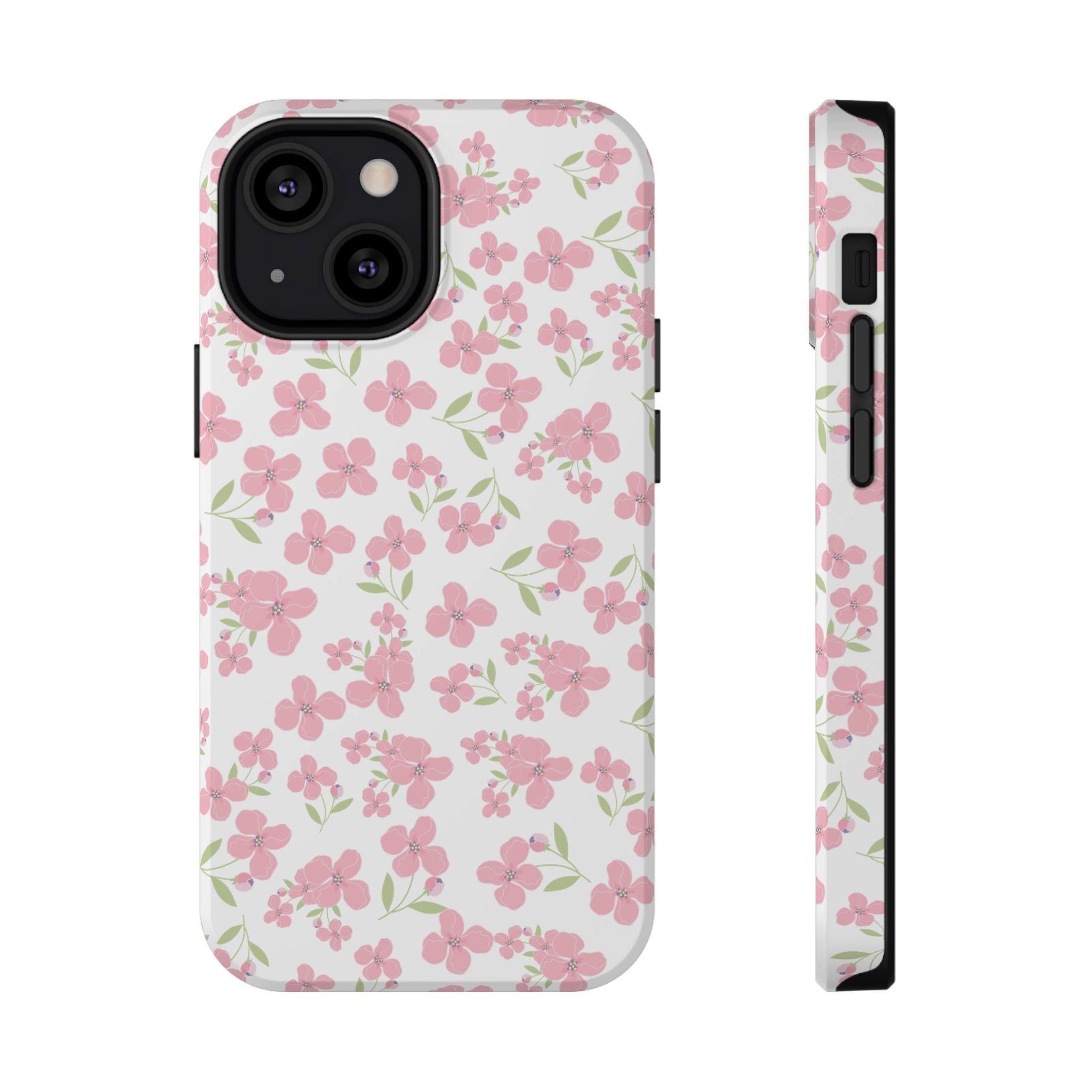 Customizable: Floral Impact-Resistant Phone Case