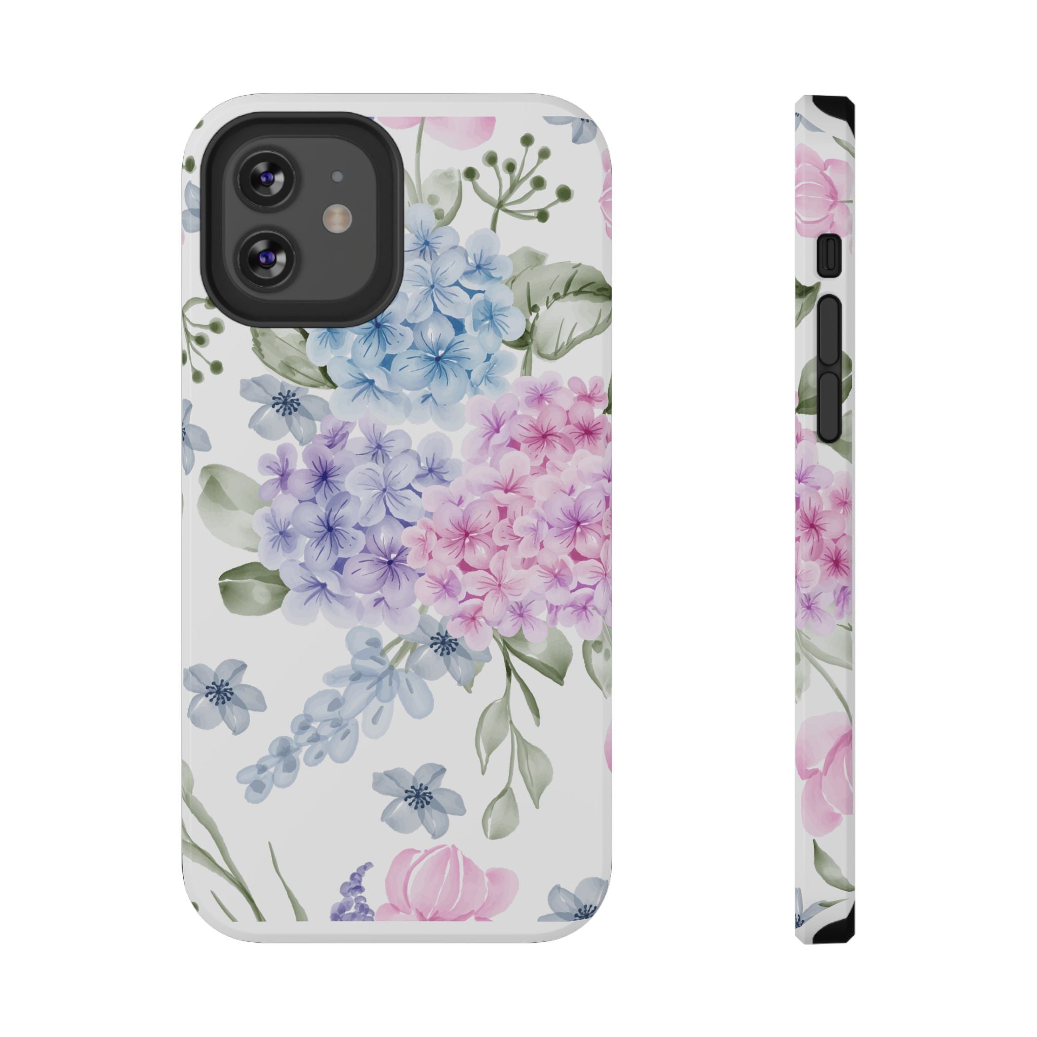 Customizable: Floral Hydrangea Impact-Resistant Phone Case