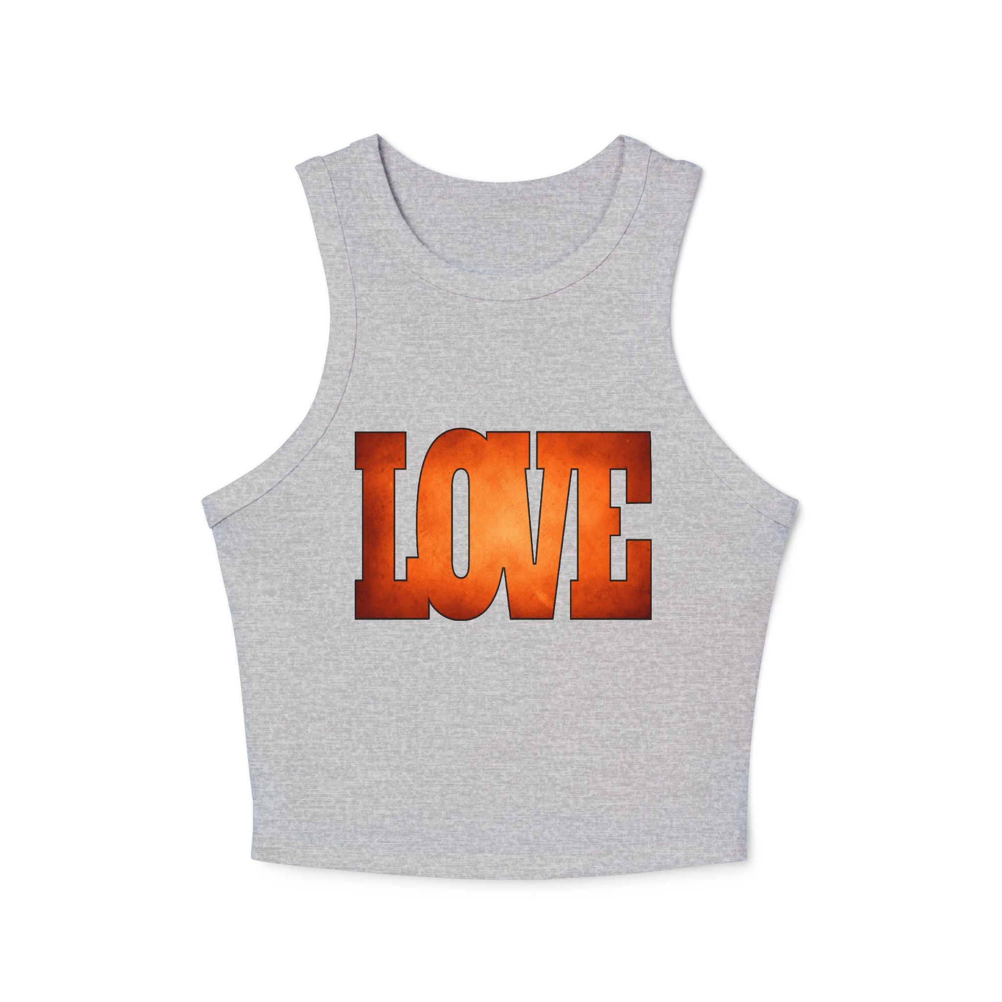 Customizable Orange Love Tank Top