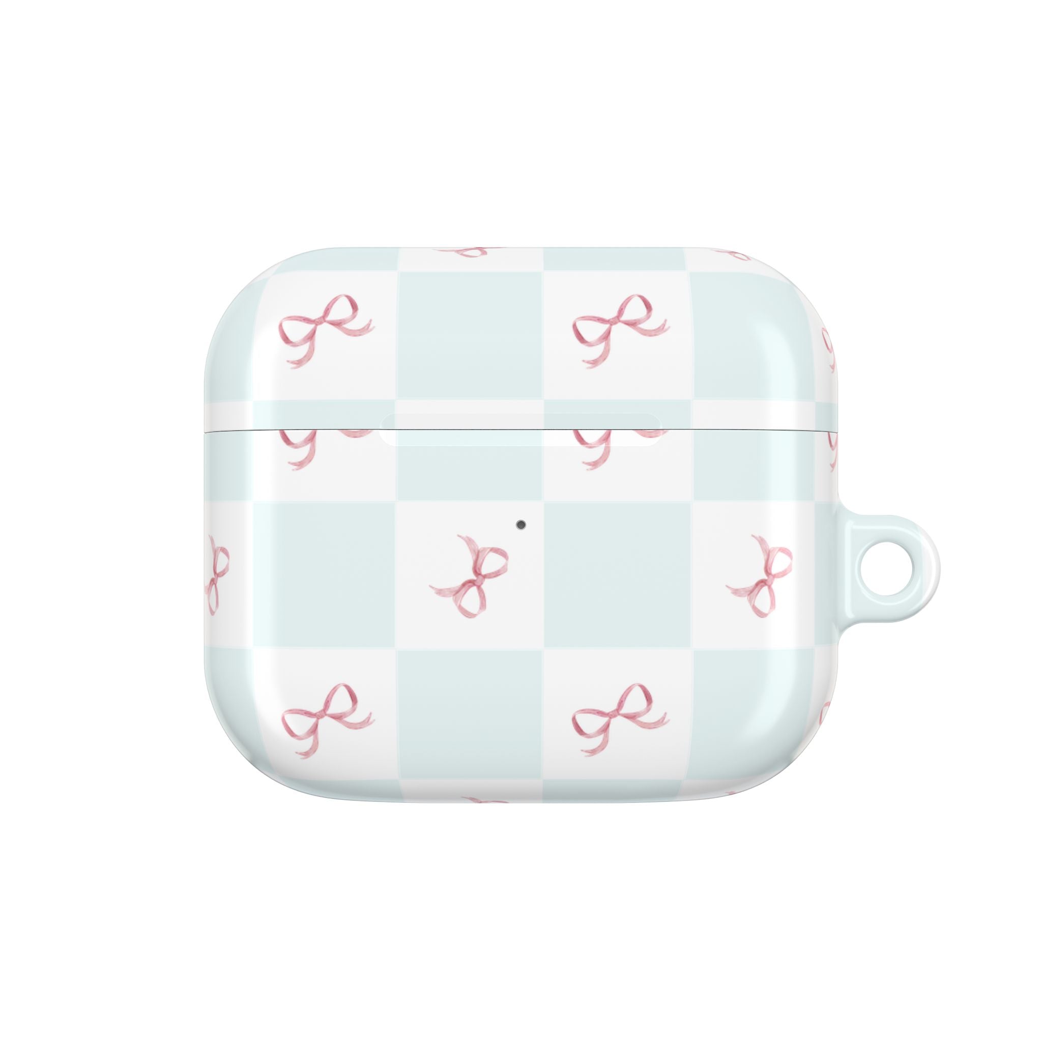 Customizable: Chic AirPod Case with Pink Ribbon Design, Trendy AirPod Case