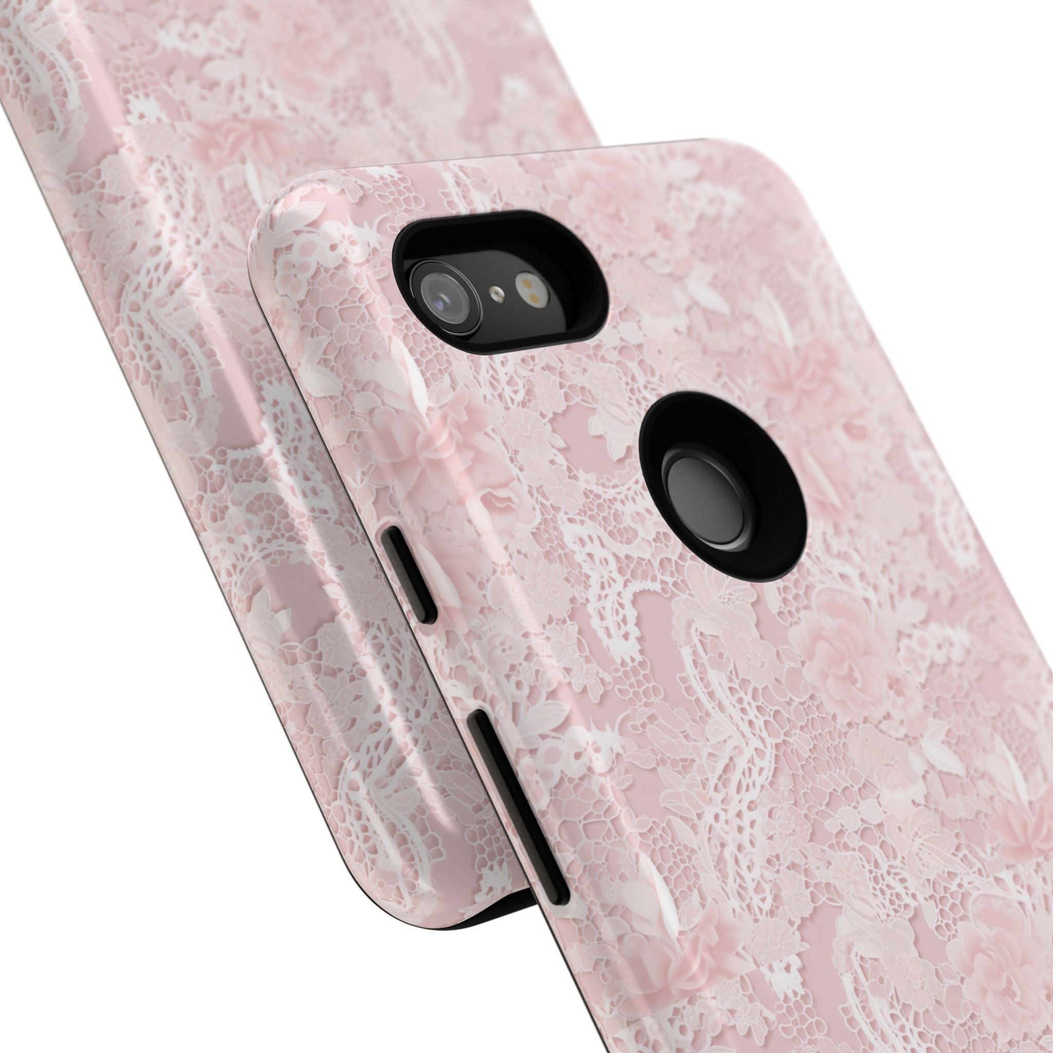 Customizable: Pink Floral Phone Case, Stylish Tough Cases, Unique Gift for Her, Cute Phone Accessories, Floral Tech Cover