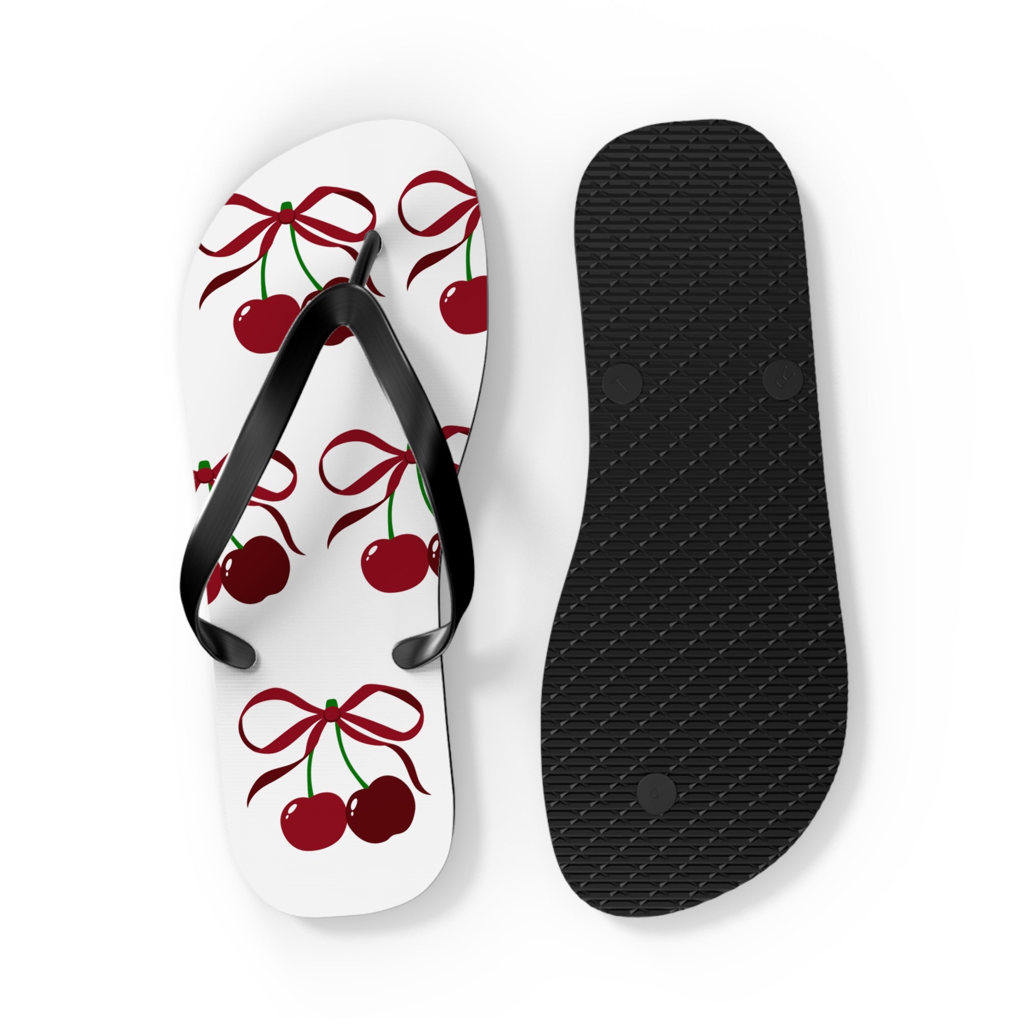 Customizable: Cherry Blossom Flip Flops, Tropical Beach Sandals, Summer Footwear, Perfect for Vacation, Gift for Her, Cute Pool Slides