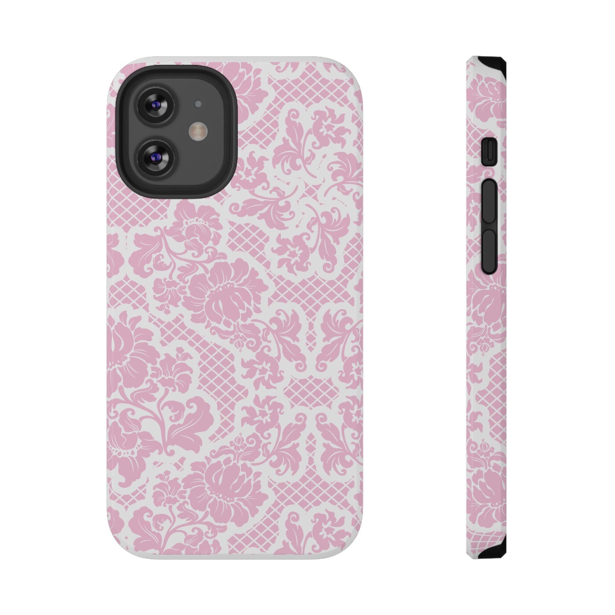 Customizable: Pink Lace Inspired Elegantly Chic Impact-Resistant Case