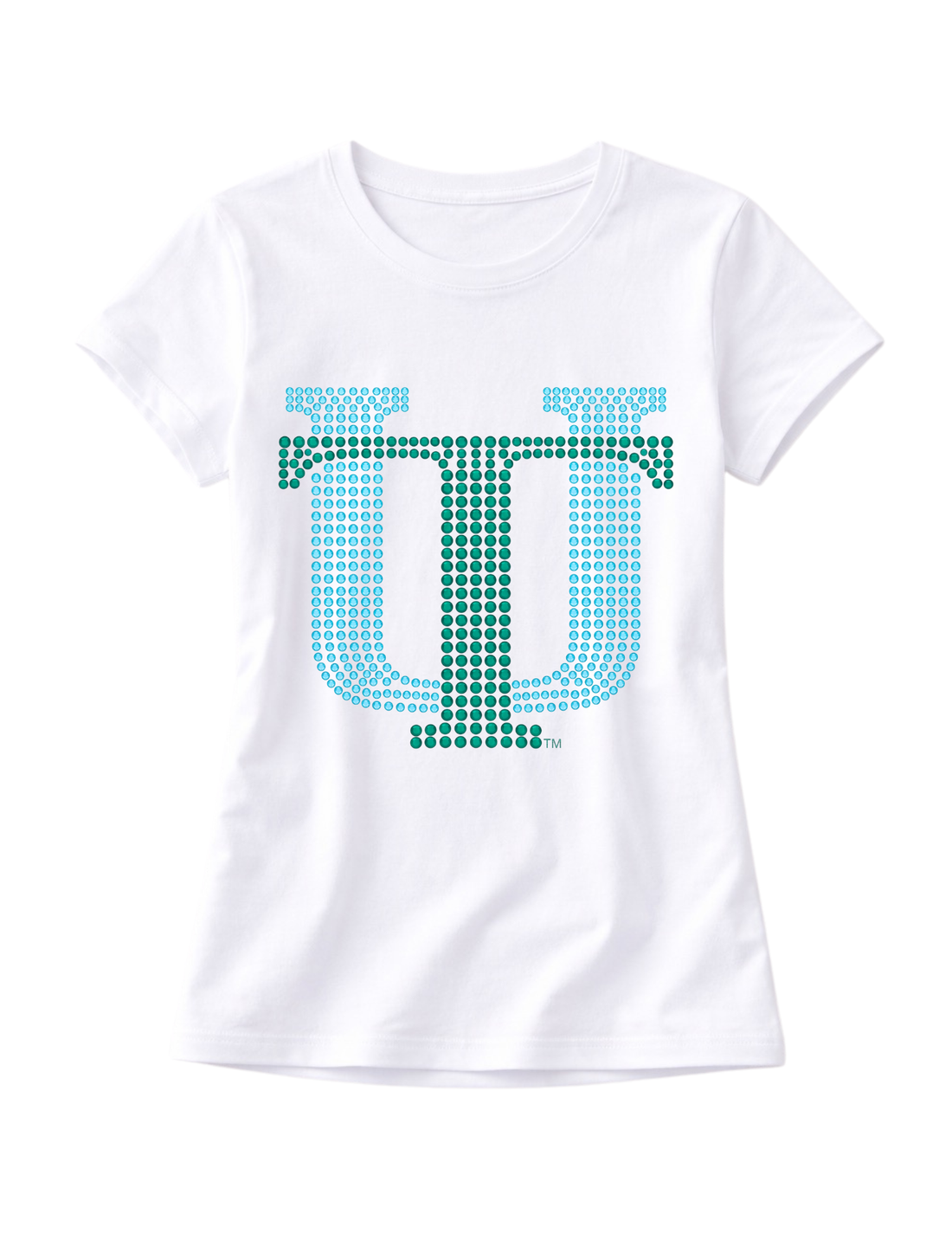 Tulane University Vintage TU White Crewneck Short Sleeve T-Shirt