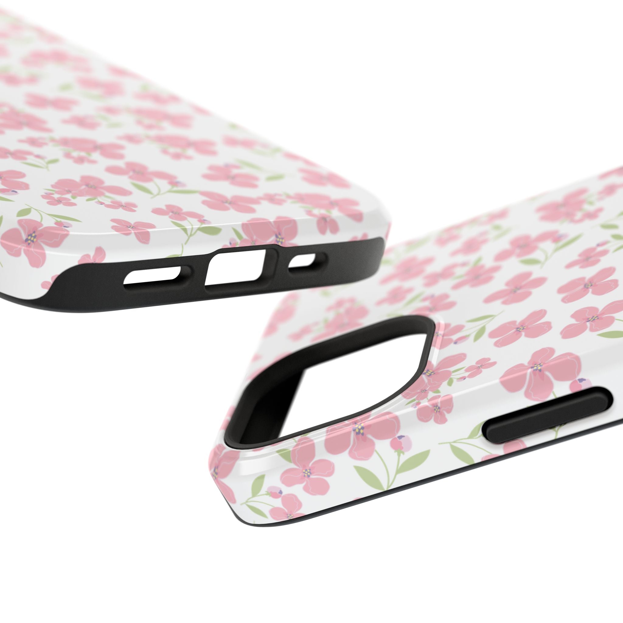 Customizable: Floral Impact-Resistant Phone Case