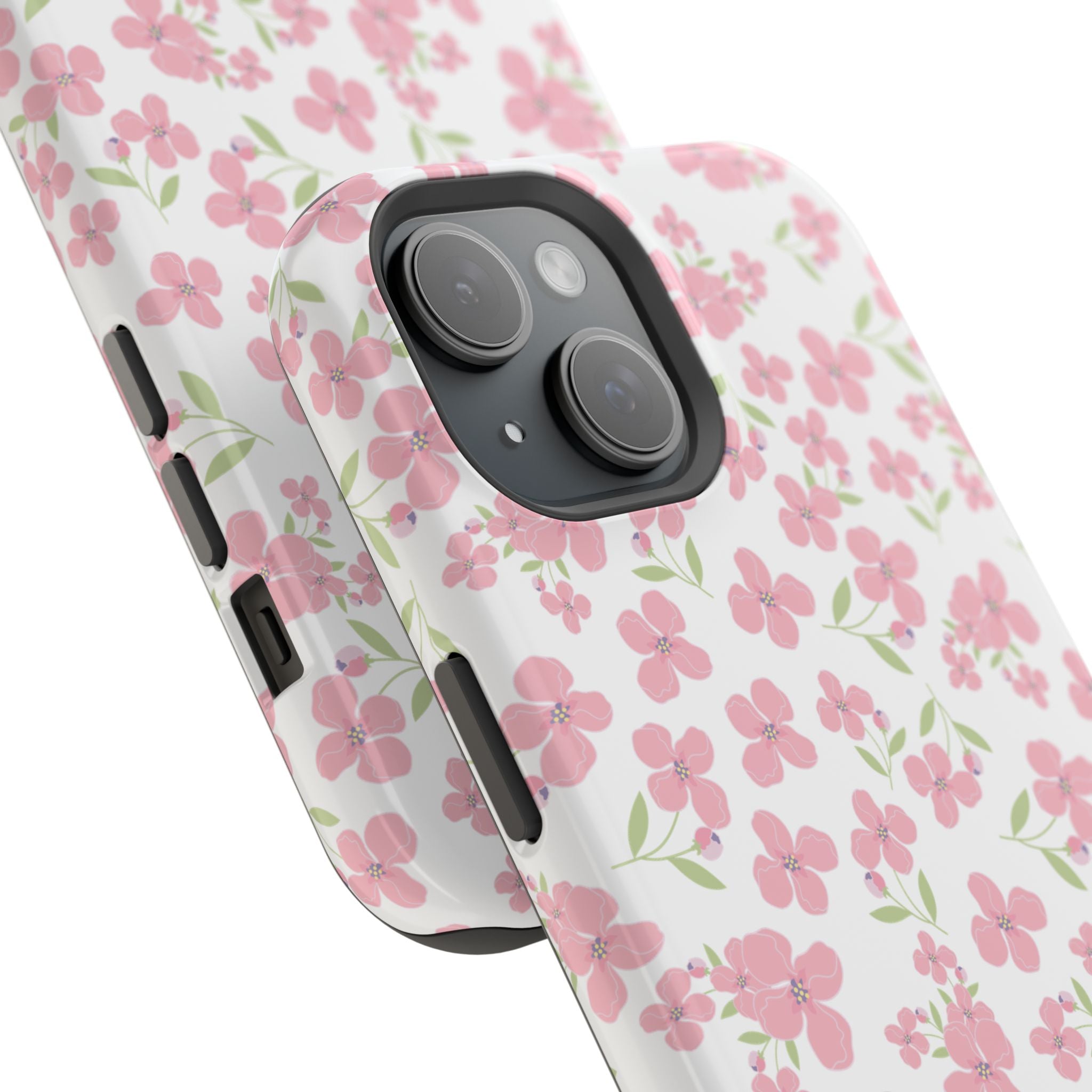 Customizable: Floral Impact-Resistant Phone Case
