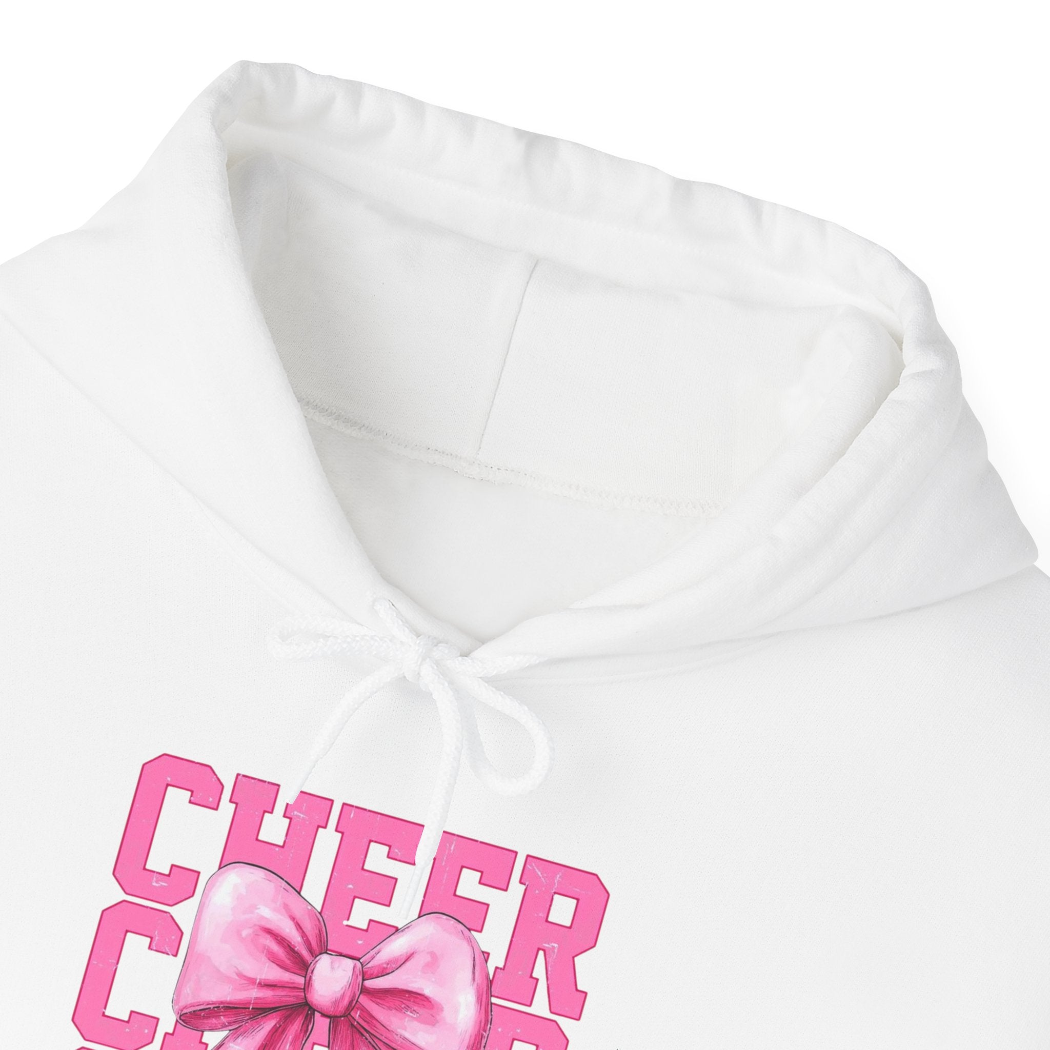 Cheerful Bow Hoodie - Perfect for Cheerleaders, Team Spirit, Dance, Everyday Wear, Gift for Coaches, Cheer Events