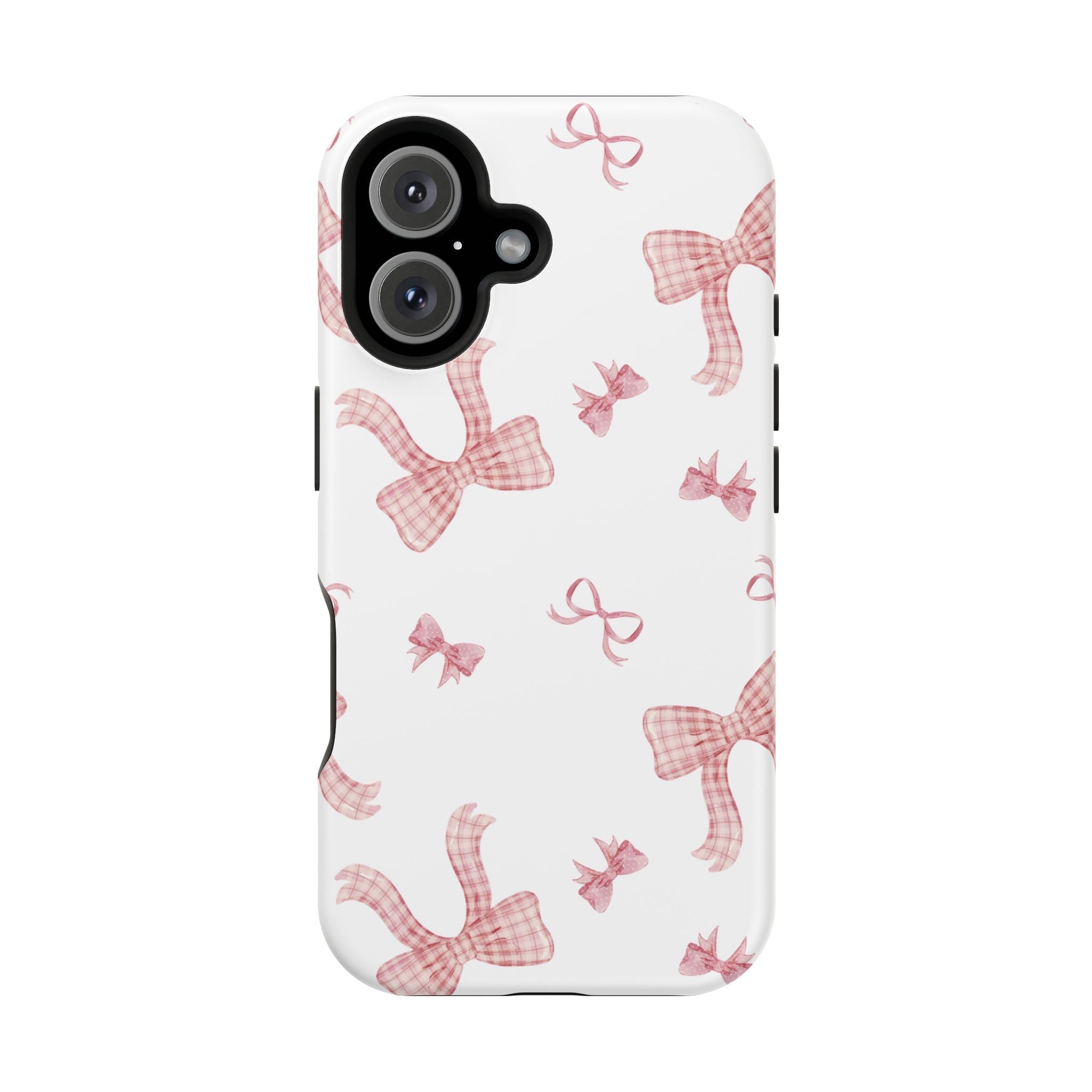 Customizable: Gingham Chic Bow Pattern Phone Case