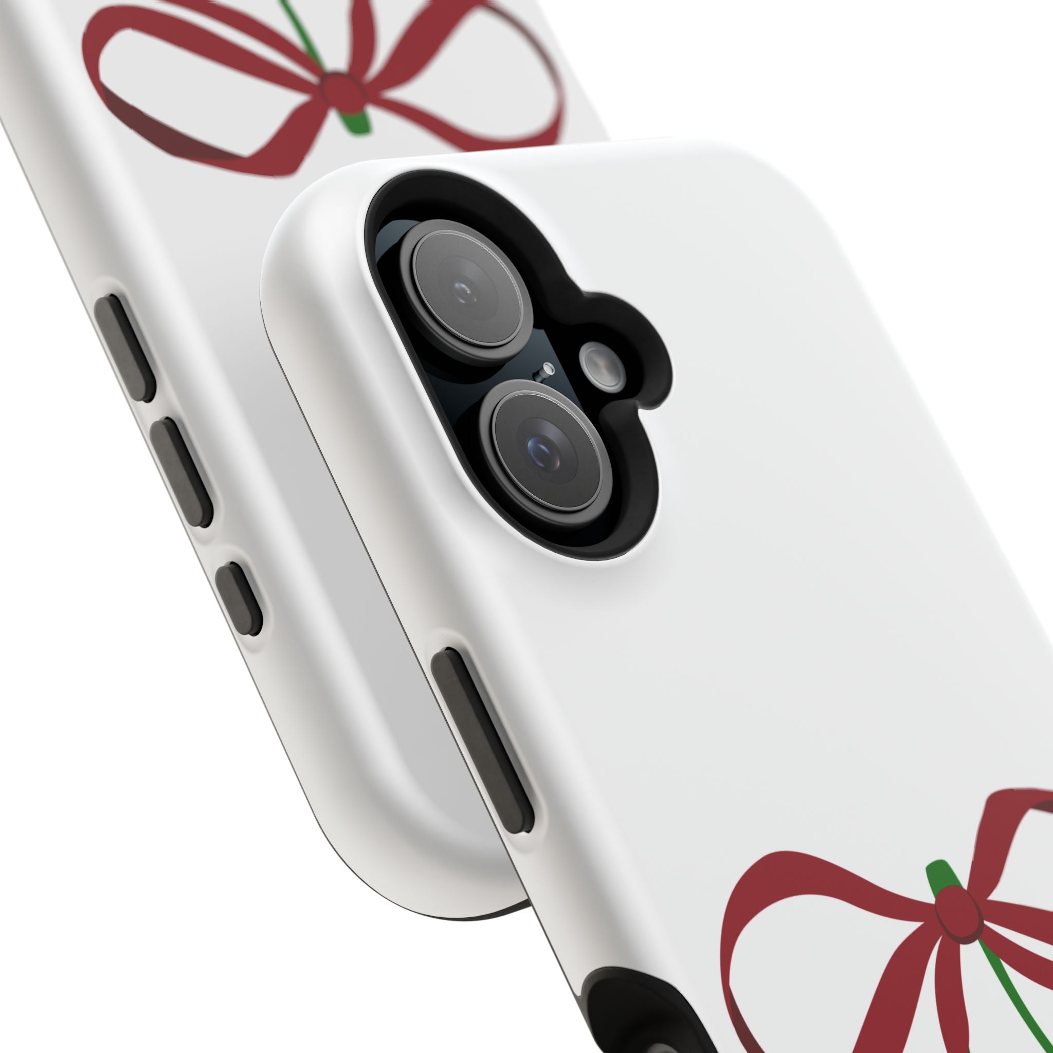 Customizable: Cherry Bow Impact-Resistant Case for Smartphones | Cute Phone Cover | Gift for Her | Cherry Lover's Accessory | Durable Phone Case
