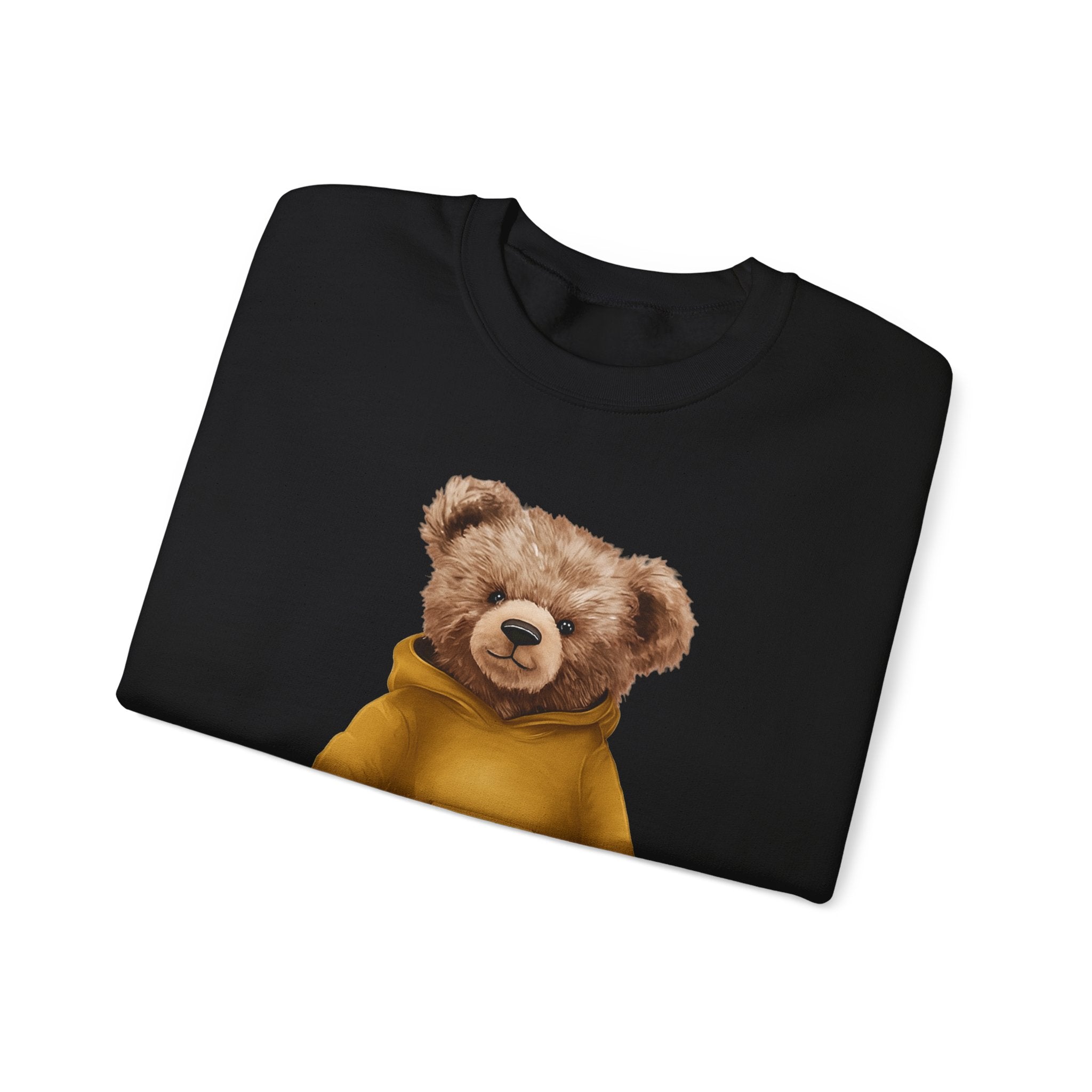 Customizable Bear with Gold Hoodie Crewneck