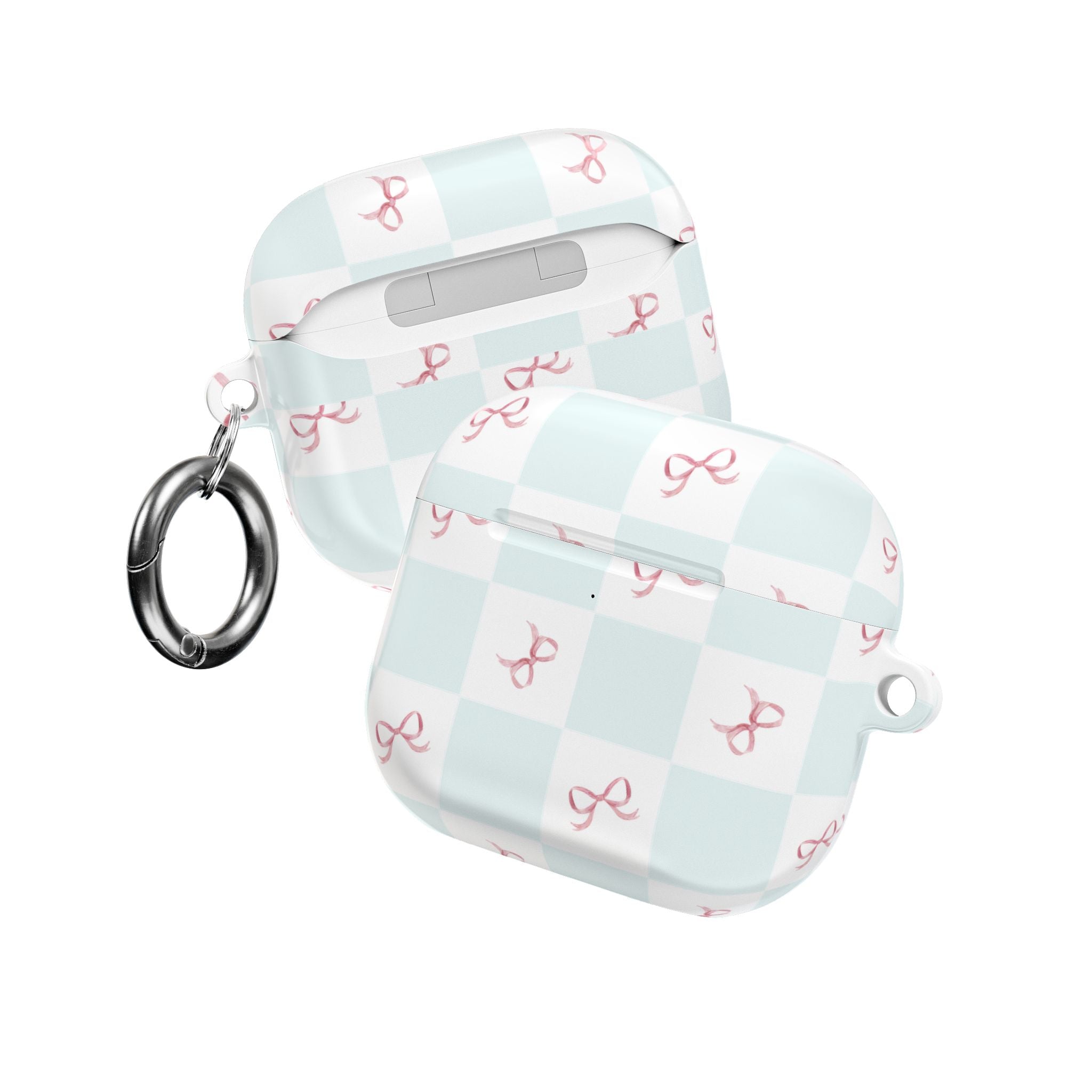Customizable: Chic AirPod Case with Pink Ribbon Design, Trendy AirPod Case
