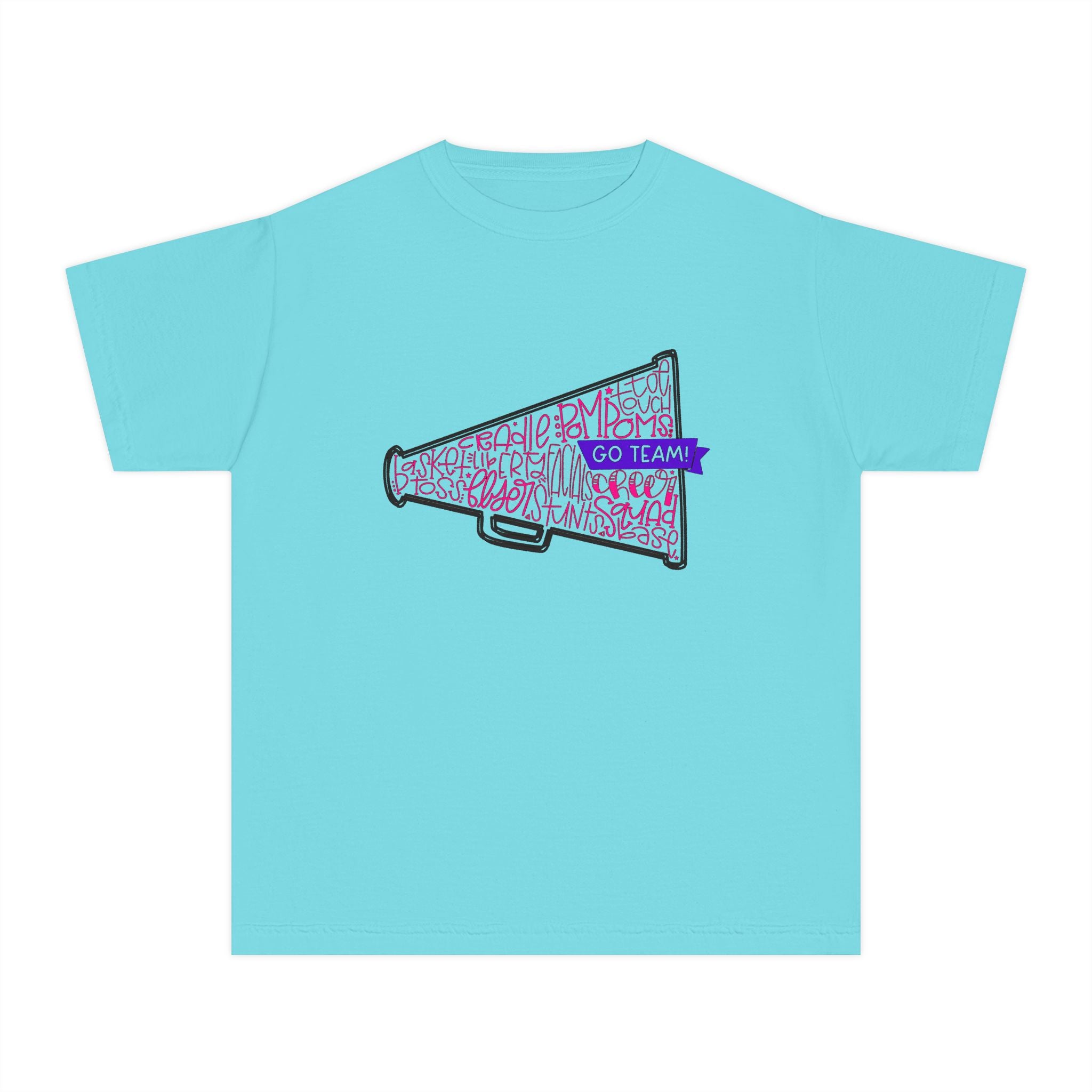 Customizable Cheerleader Megaphone Youth Tee