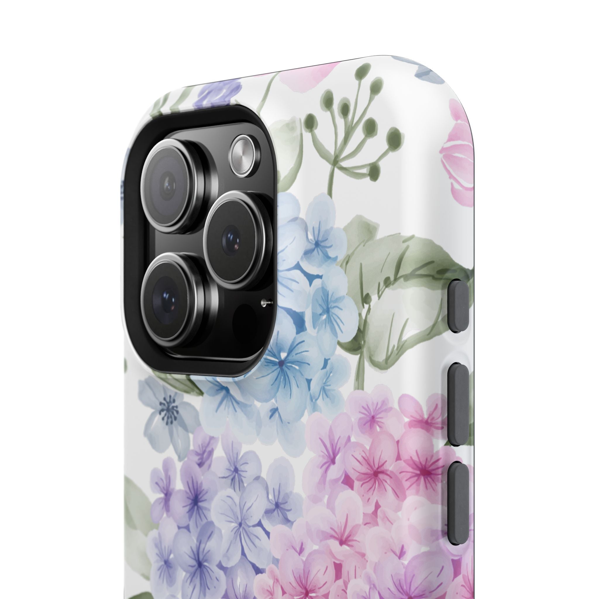 Customizable: Floral Hydrangea Impact-Resistant Phone Case