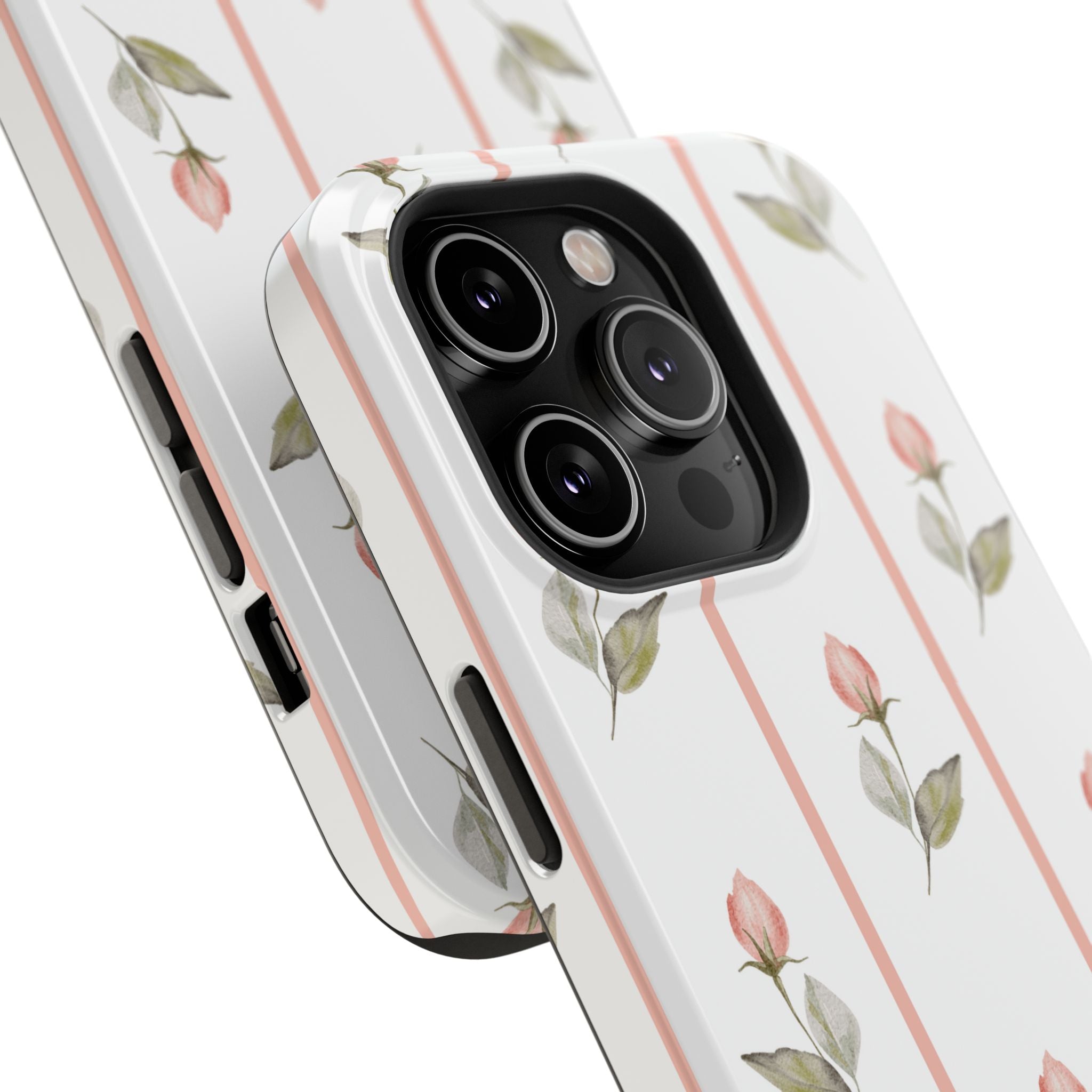 Customizable: Floral Impact-Resistant Phone Case, Chic Phone Cover