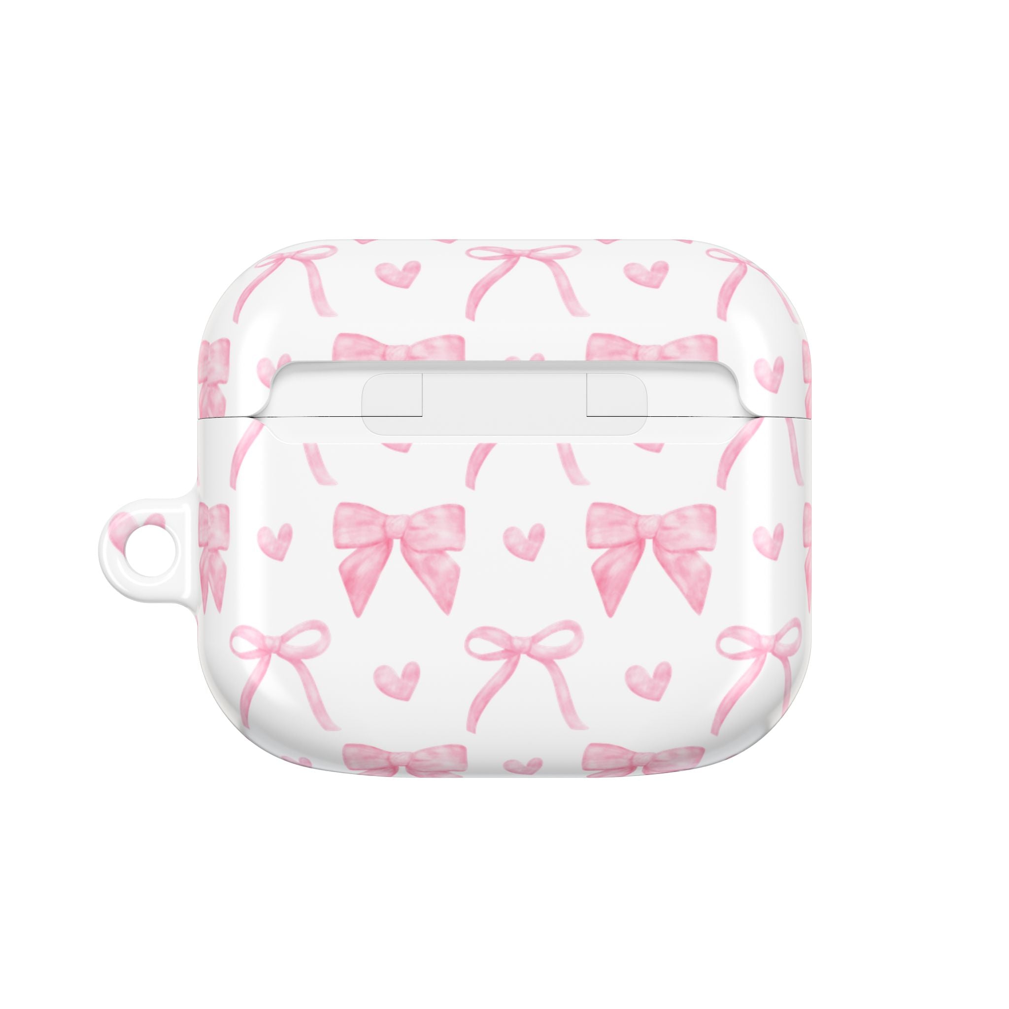 Cute Pink Bow AirPod Case Protectors, Aesthetic Earbuds Cover, Gift for Her, Stylish Tech Accessory