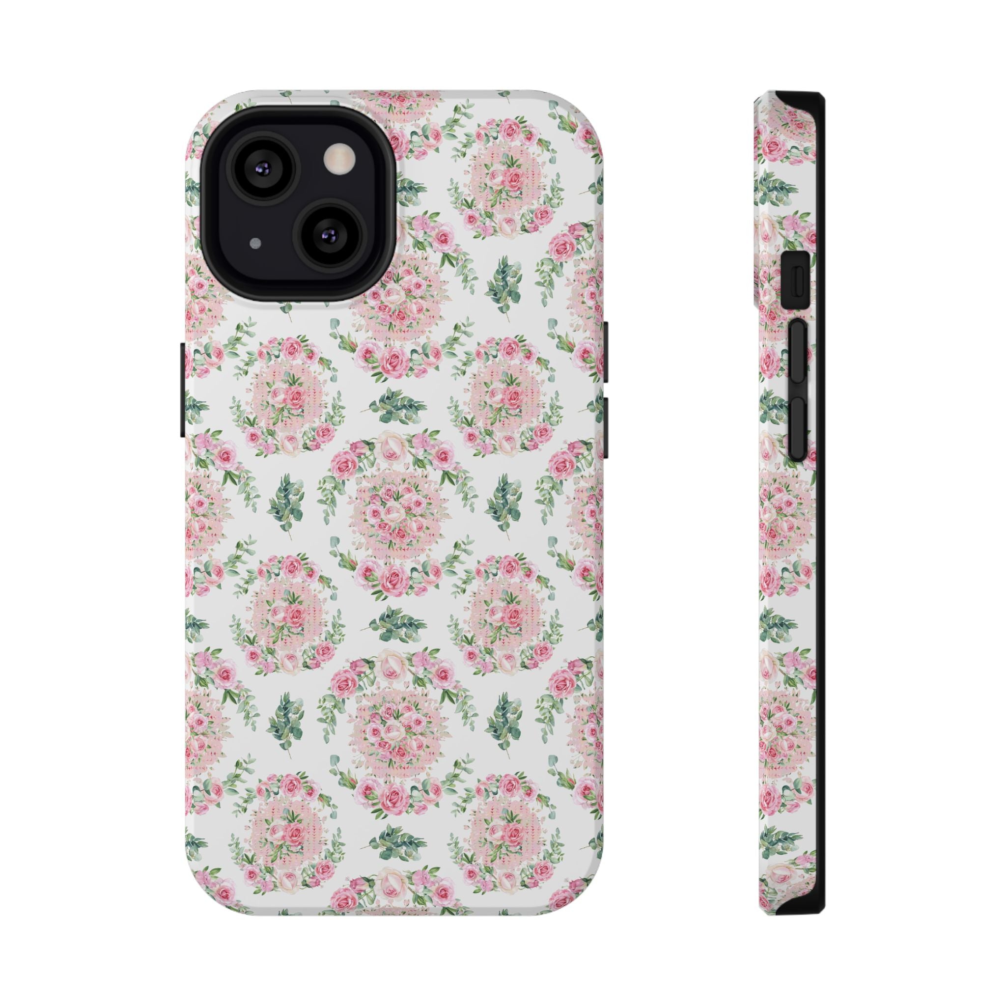 Customizable: Floral Impact-Resistant Phone Case