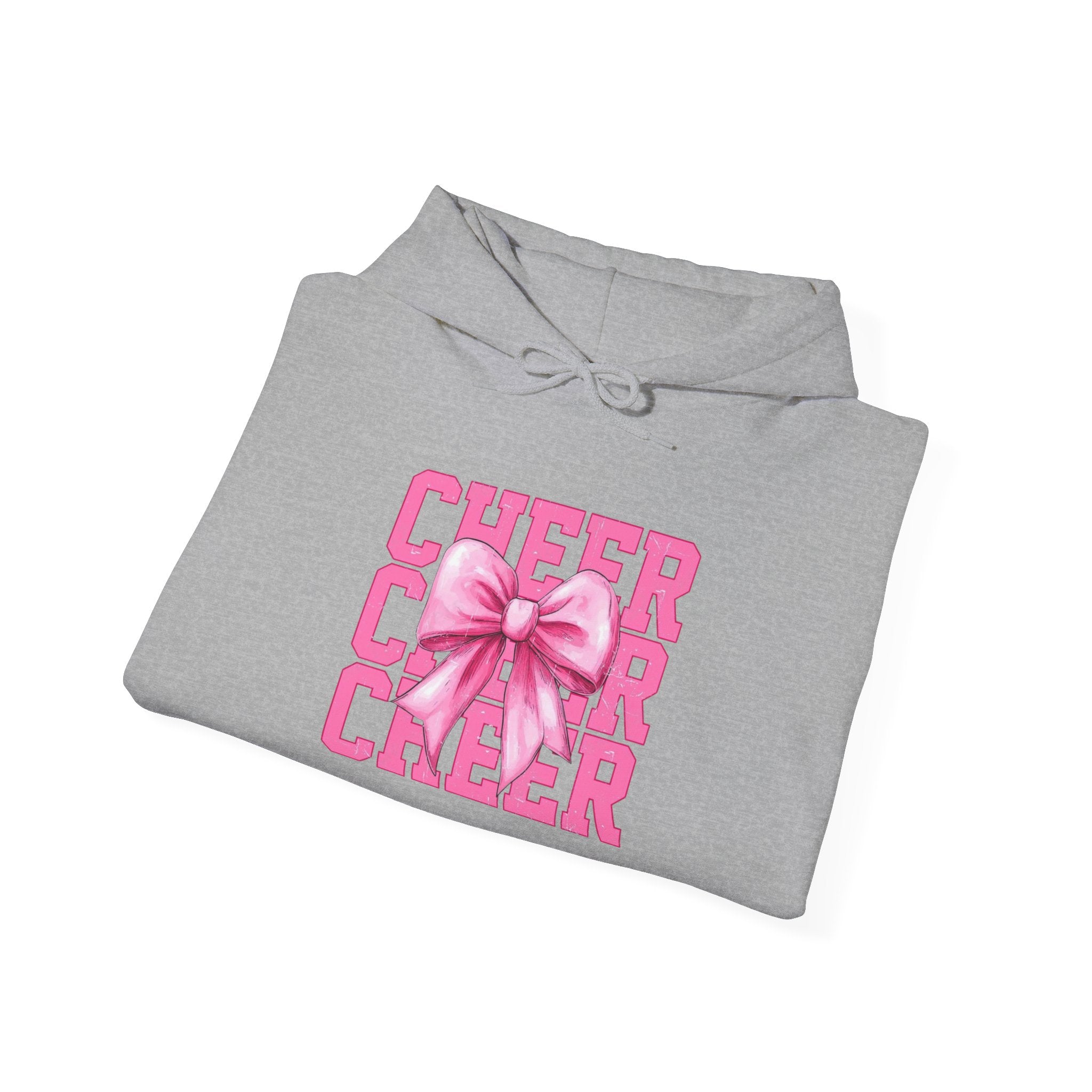 Cheerful Bow Hoodie - Perfect for Cheerleaders, Team Spirit, Dance, Everyday Wear, Gift for Coaches, Cheer Events