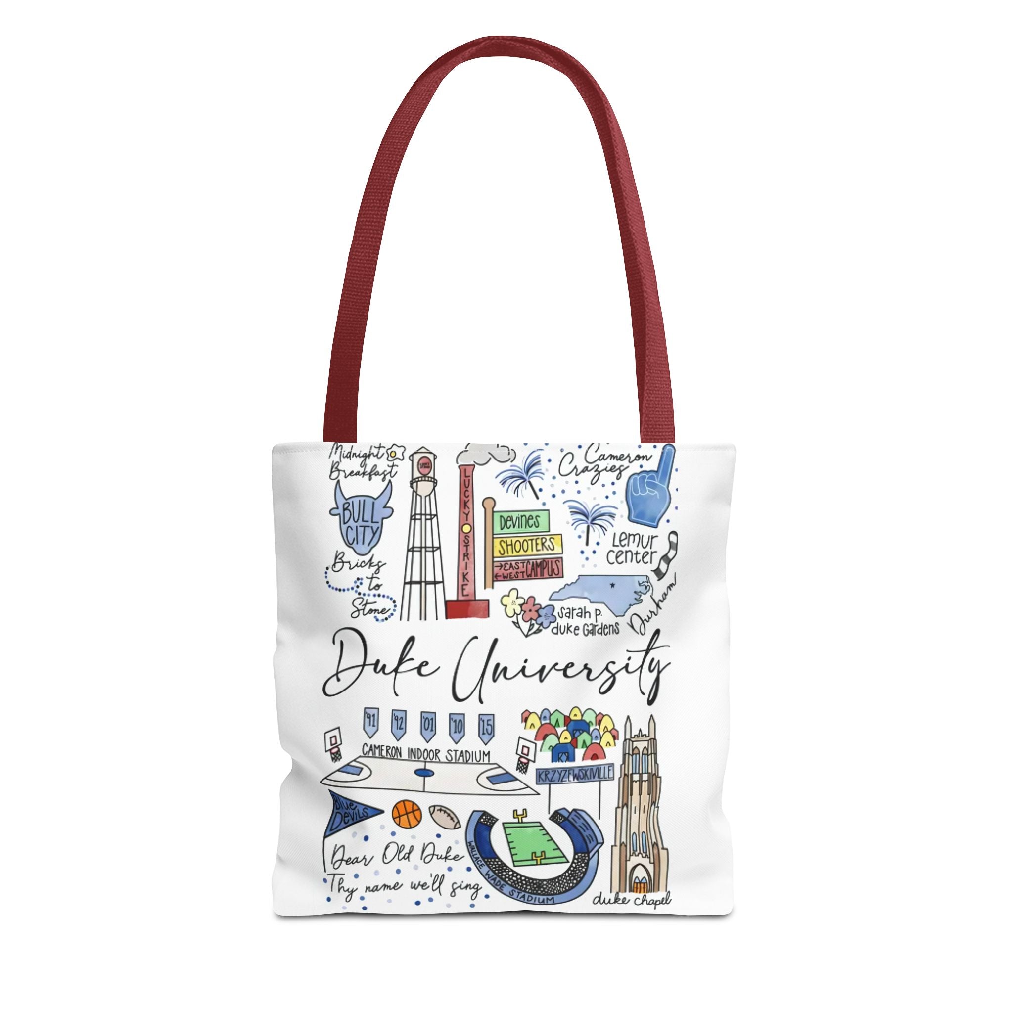 Duke University Tote Bag, College Spirit Bag, Campus Life Accessory, School Pride Gift, Eco-Friendly Shopping Bag