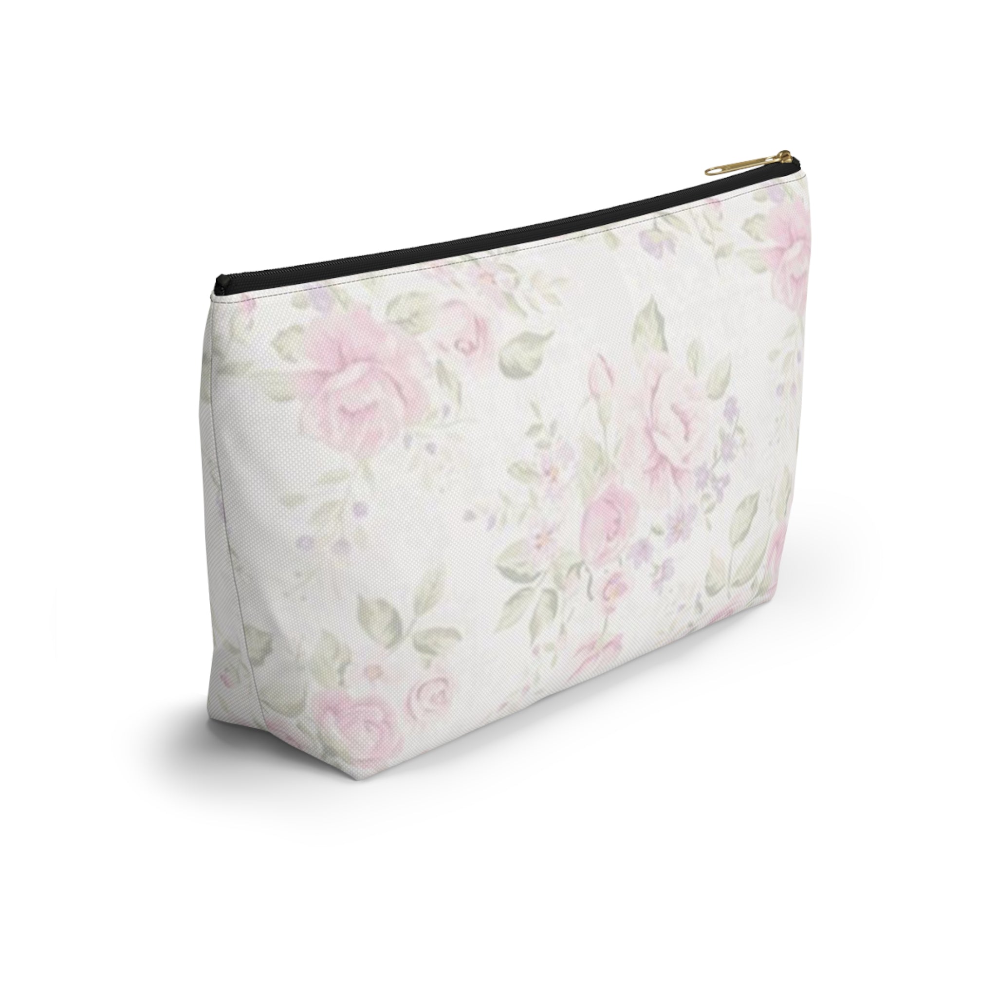 Floral Accessory Pouch, Makeup Bag, Travel Organizer, Gift for Her, Cosmetic Case, Floral Print Pouch