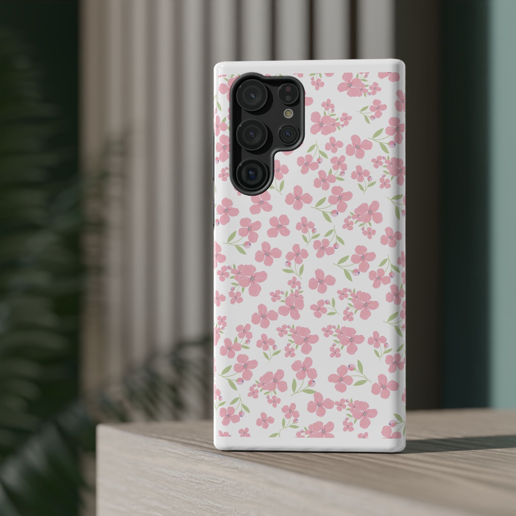 Customizable: Floral Impact-Resistant Phone Case