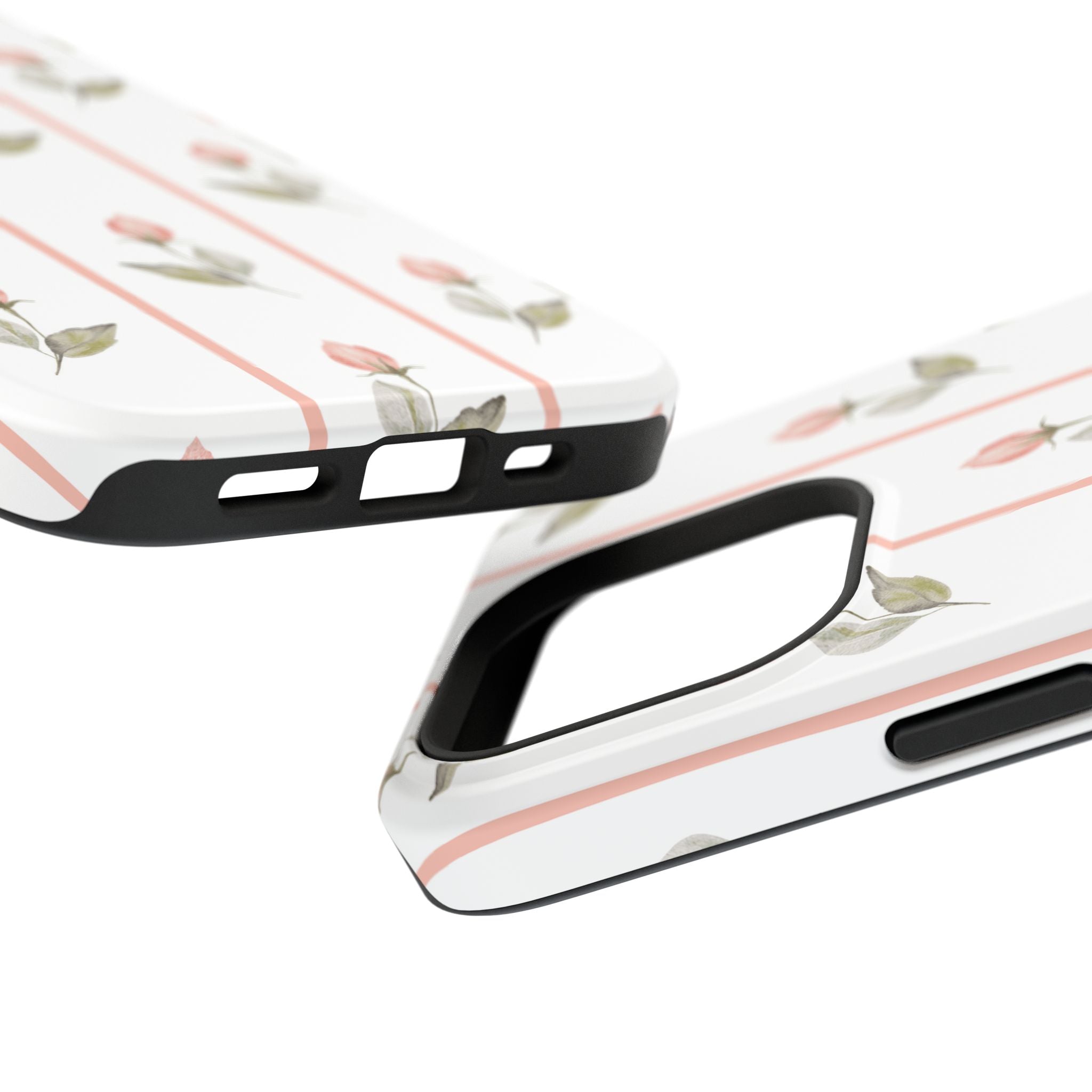 Customizable: Floral Impact-Resistant Phone Case, Chic Phone Cover
