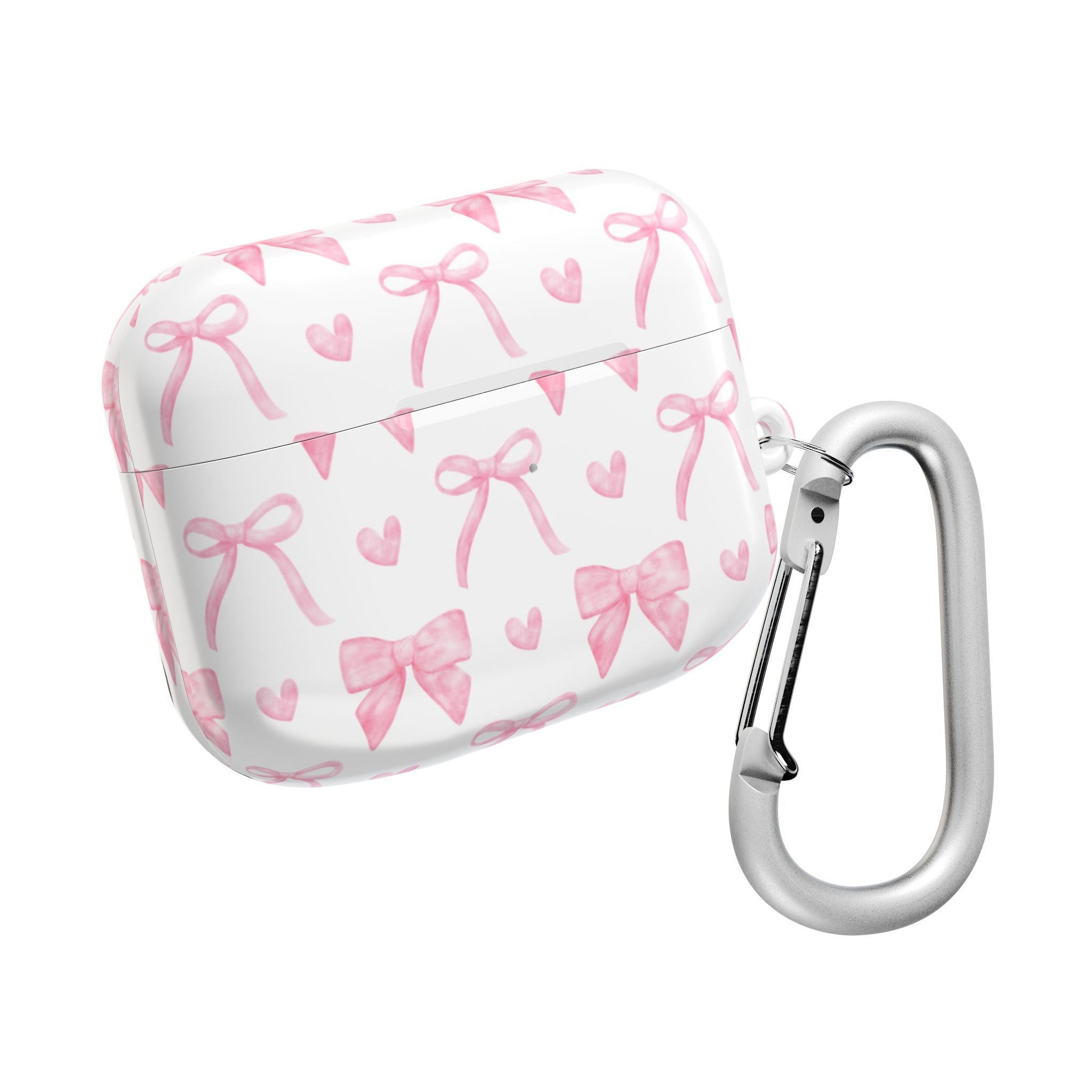 Cute Pink Bow AirPod Case Protectors, Aesthetic Earbuds Cover, Gift for Her, Stylish Tech Accessory