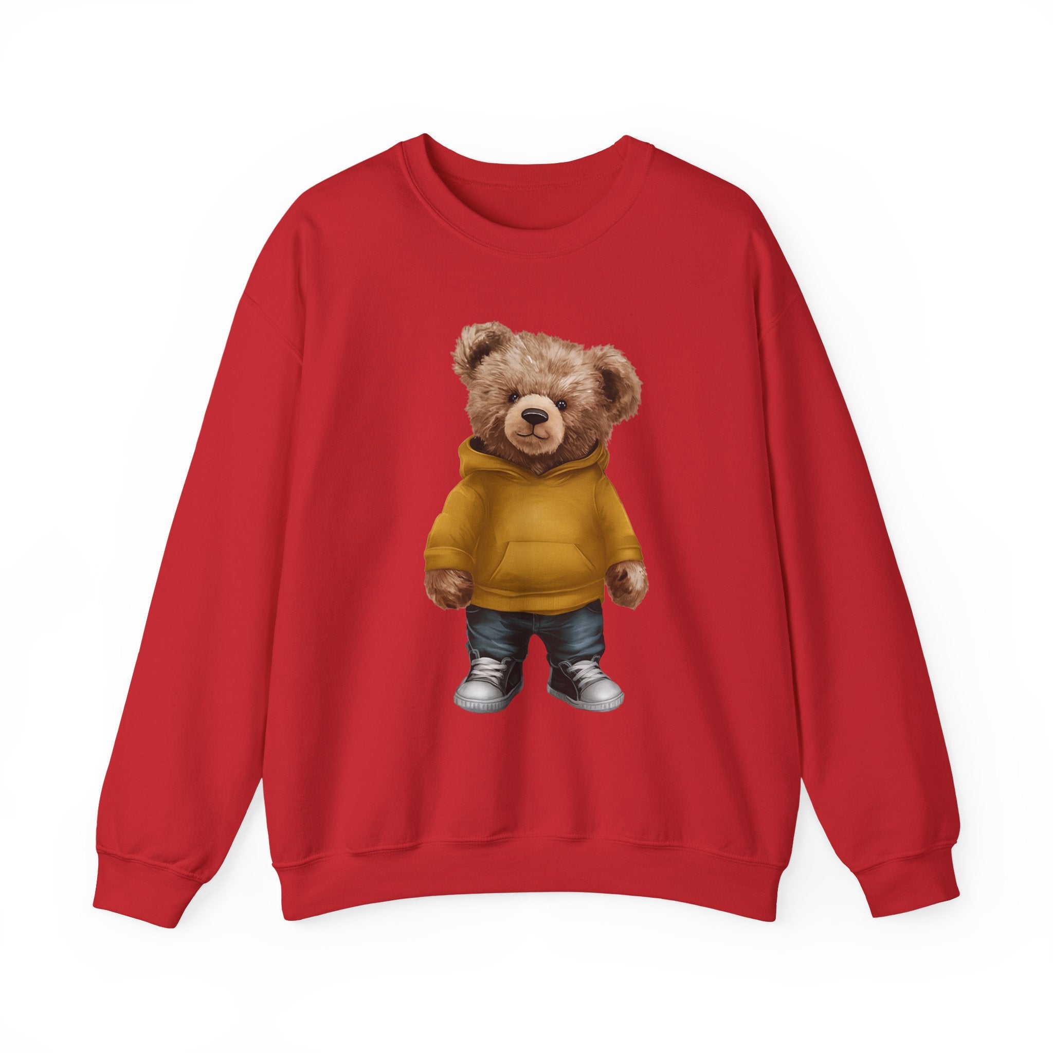 Customizable Bear with Gold Hoodie Crewneck